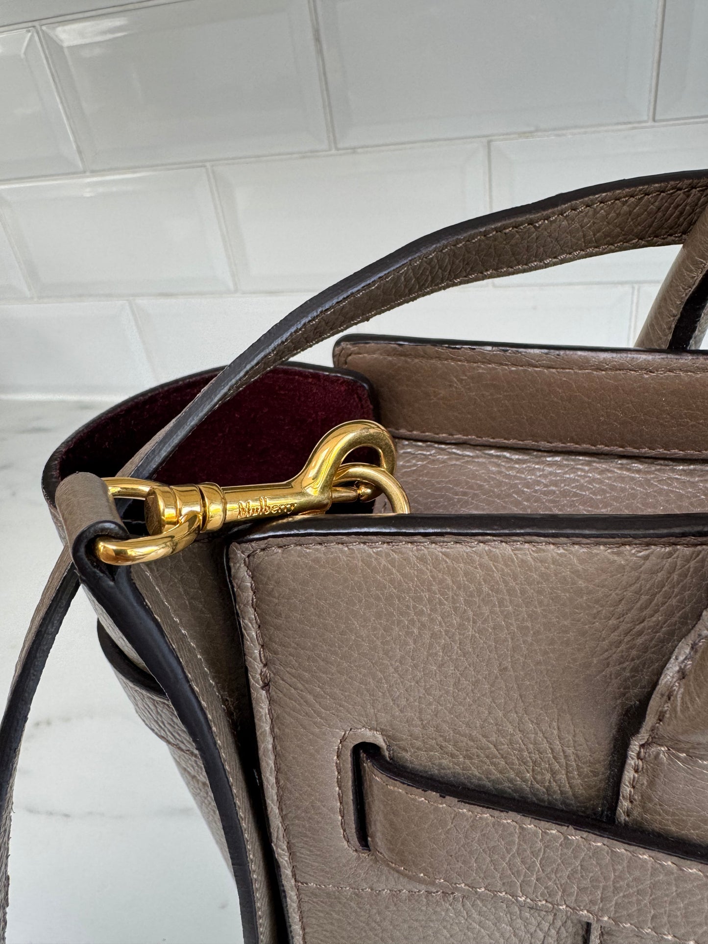 Mulberry Small Belted Bayswater - Clay