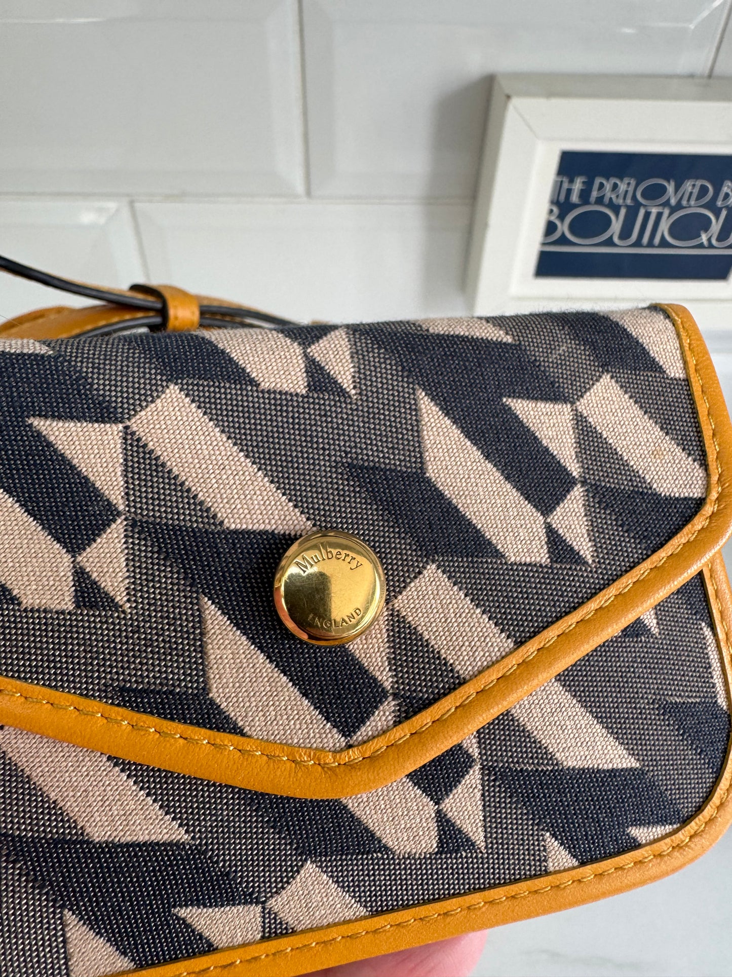 Mulberry Small Millie Tote - Deep Amber & Monogram
