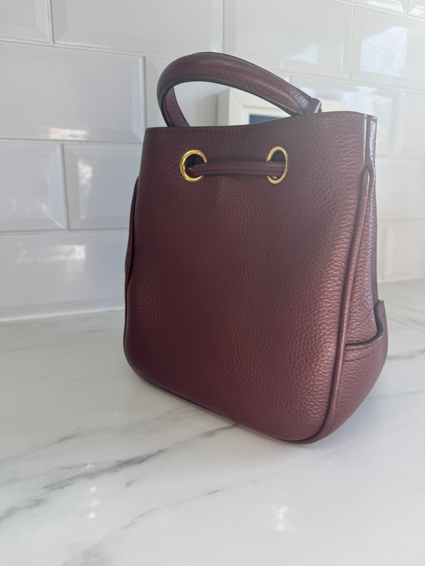Mulberry Hampstead Bucket Bag - Oxblood