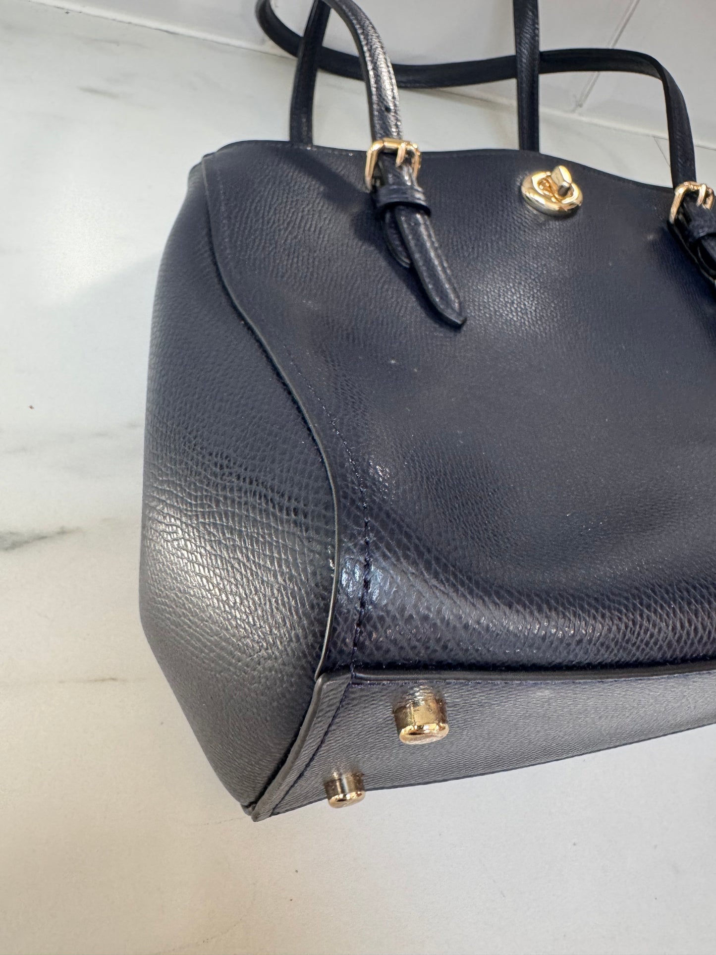 Coach Turnlock Carryall - Navy