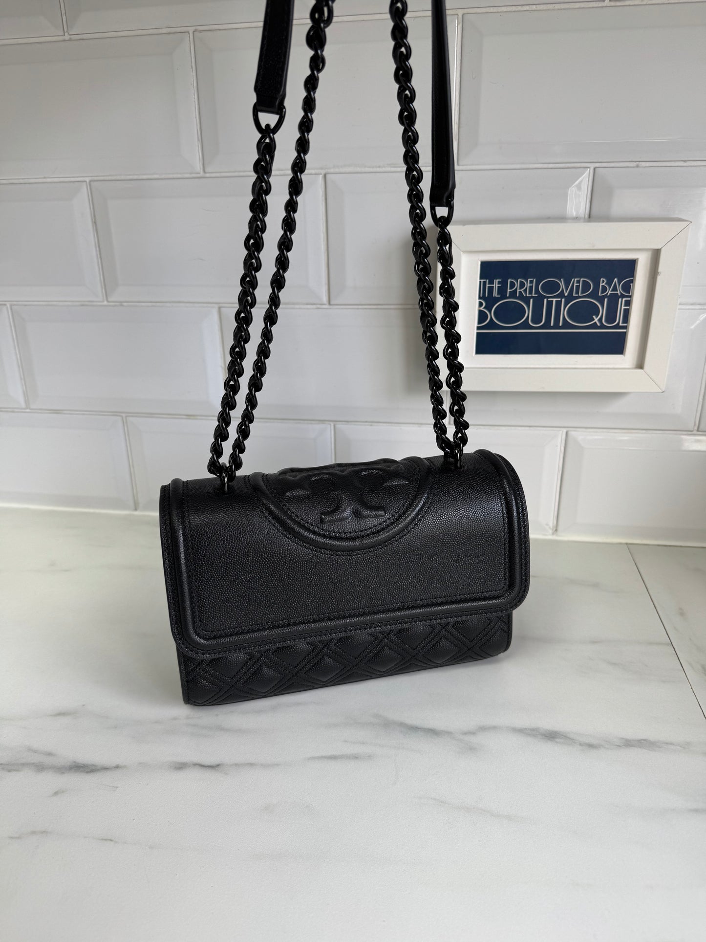 Tory Burch Fleming Shoulder Bag - Black