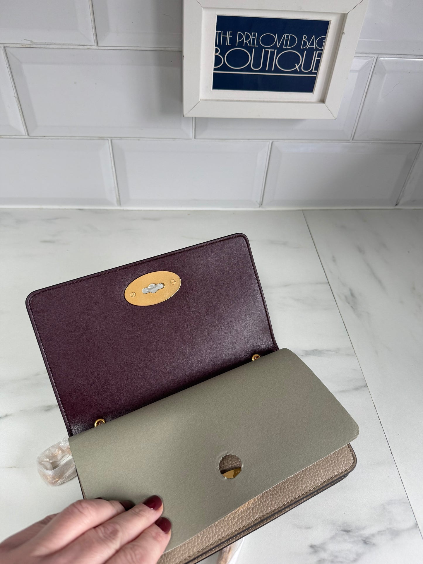 Mulberry Bayswater Clutch - Dune