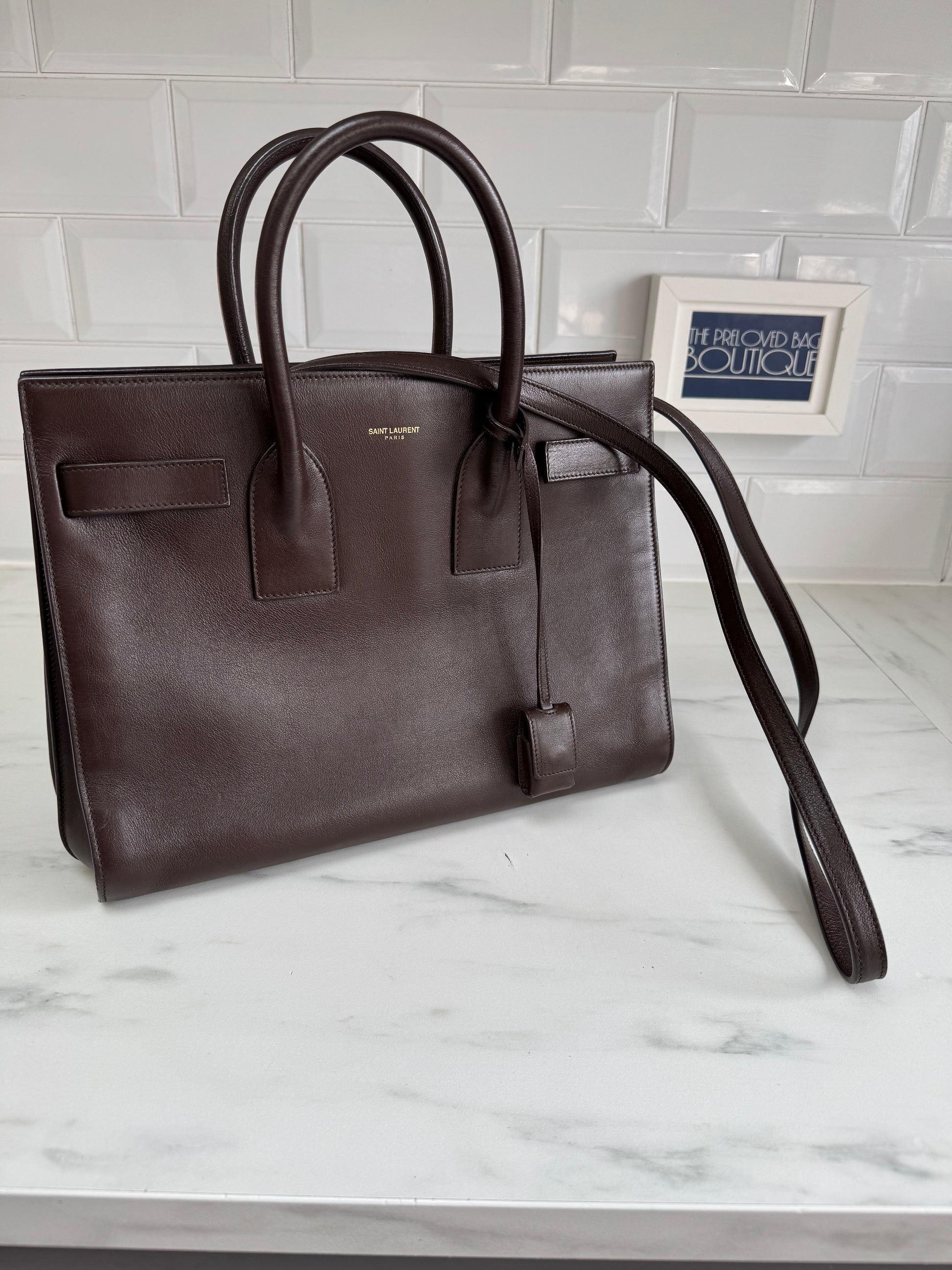 Saint Laurent Sac du Jour Brown