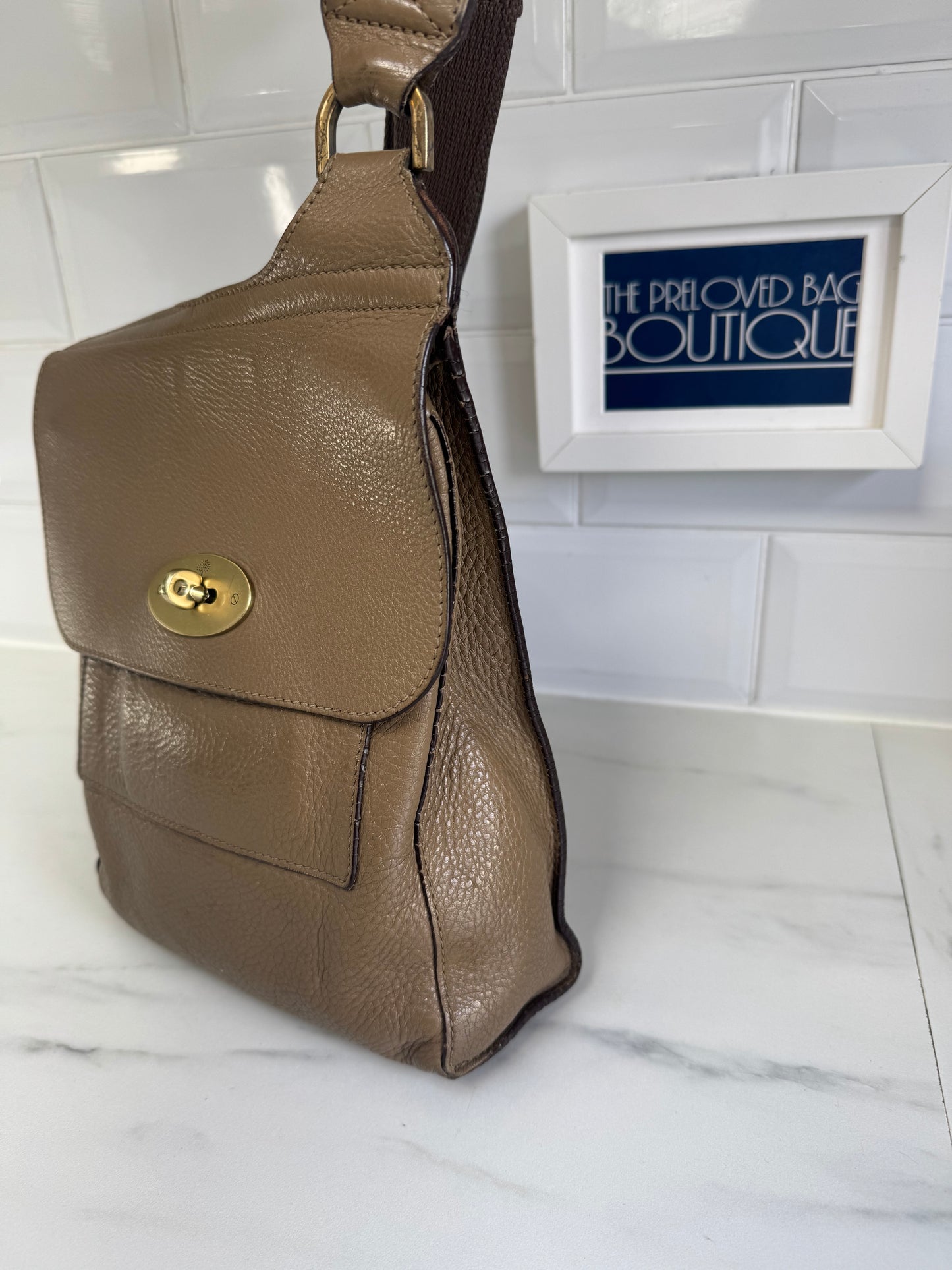 Mulberry Small Antony - Taupe