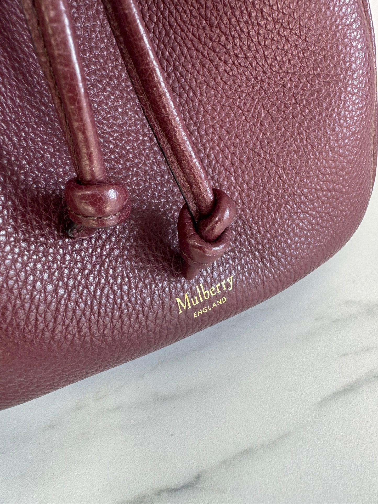 Mulberry Hampstead Bucket Bag - Oxblood