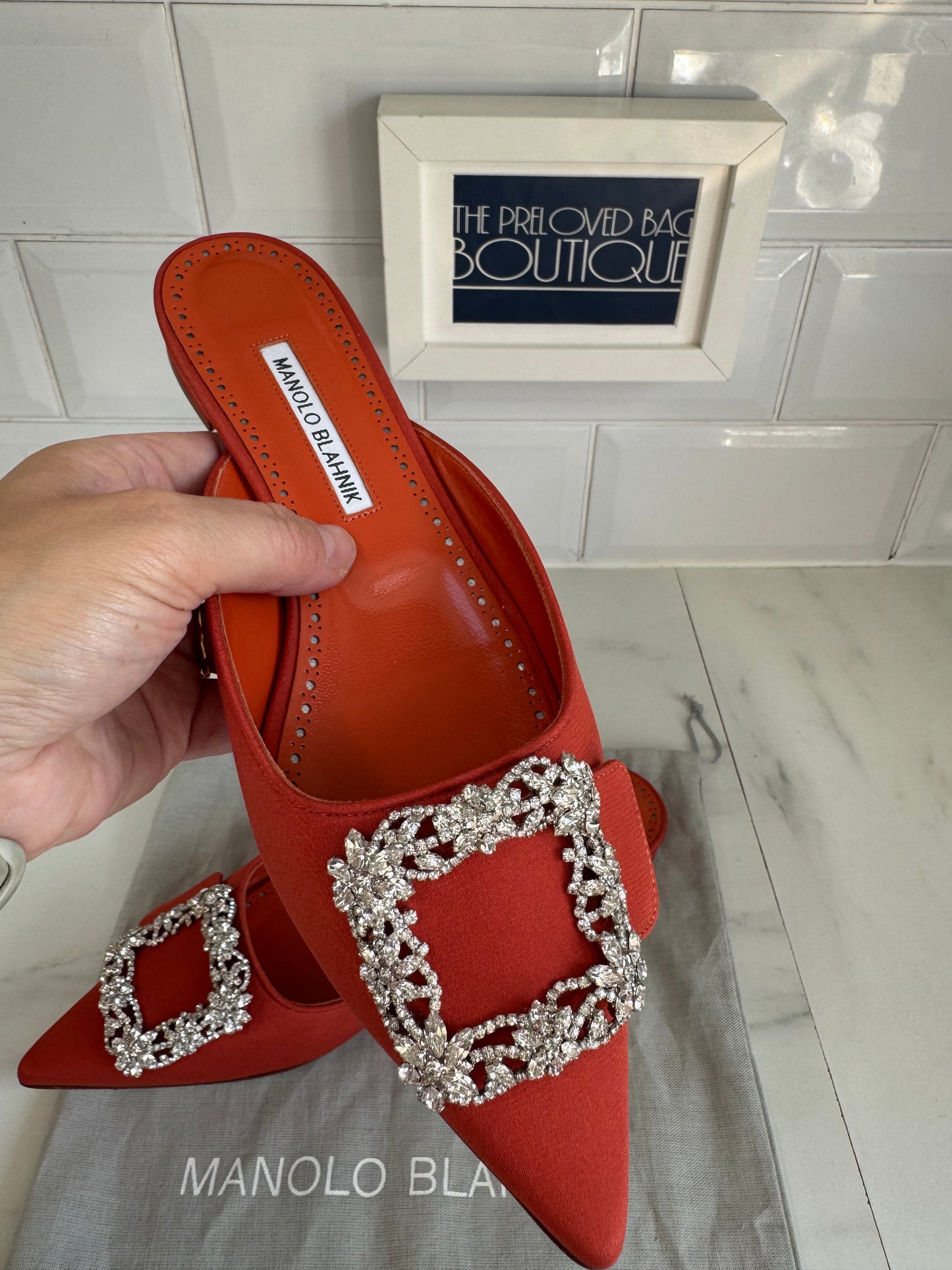 Manolo Blahnik Hangisimuflat - Orange