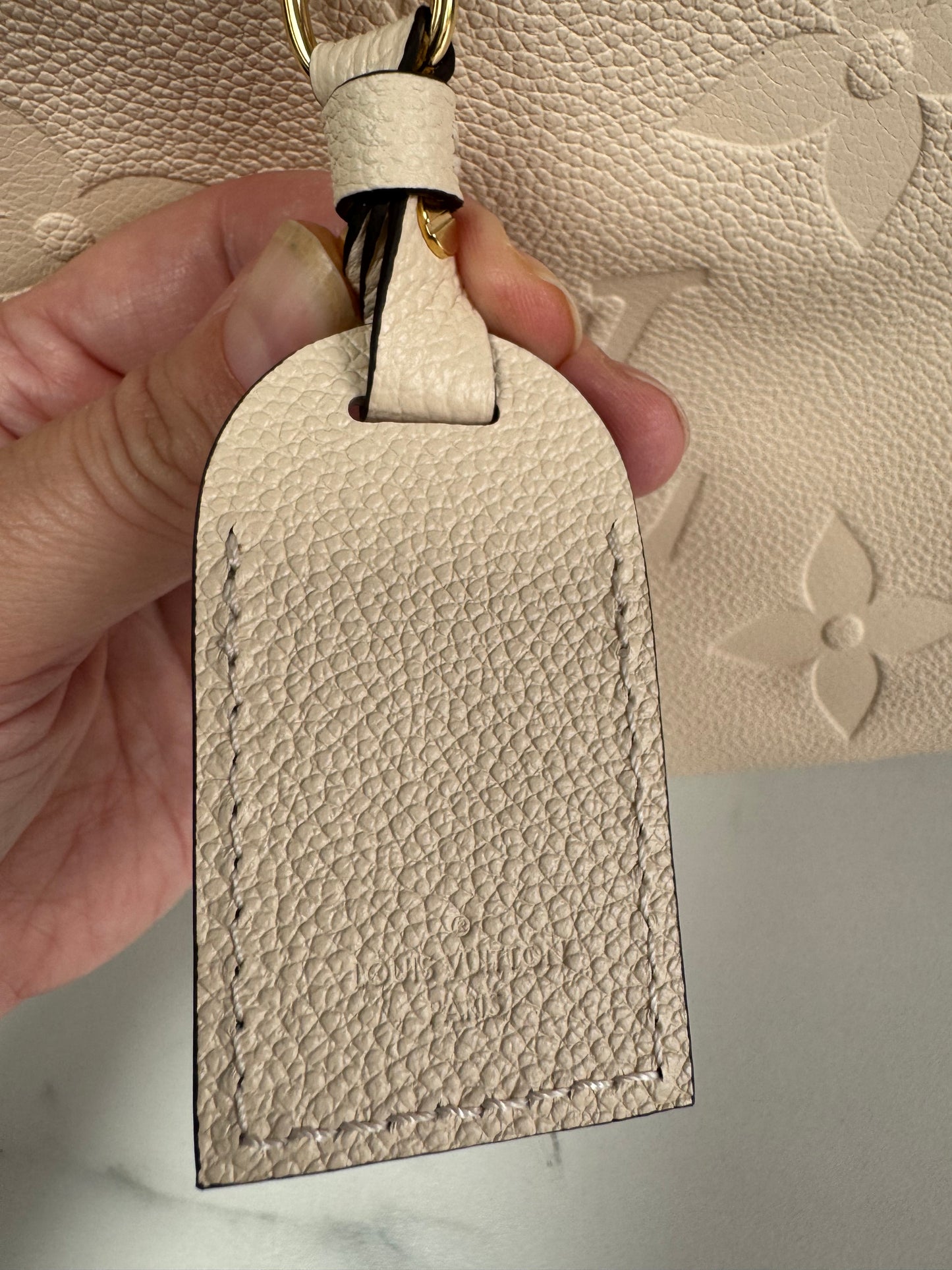 Louis Vuitton Carryall Creme Giant Monogram Emperiente PM - White