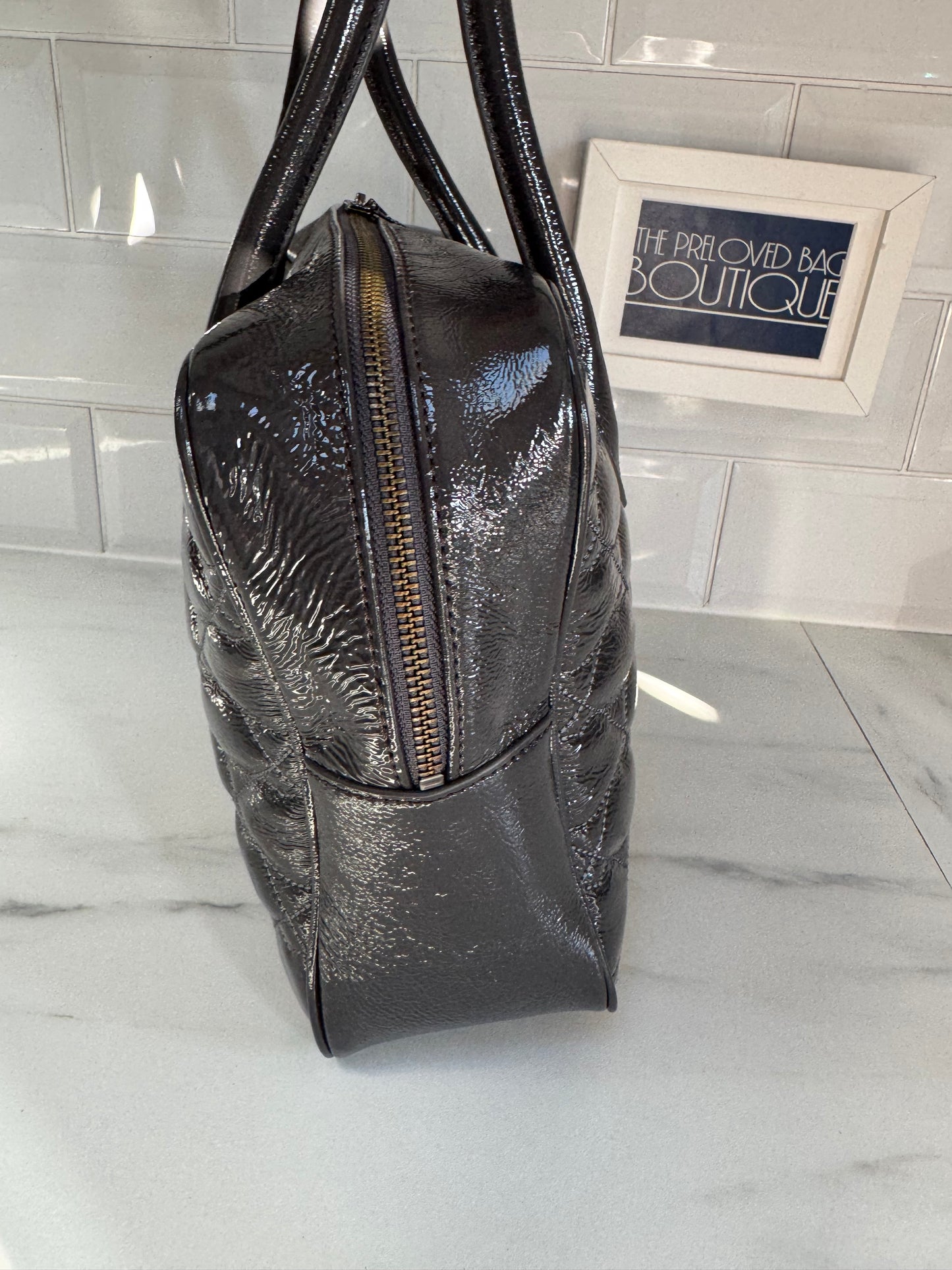 Lulu Guinness “Lips” Jenny Tote - Grey