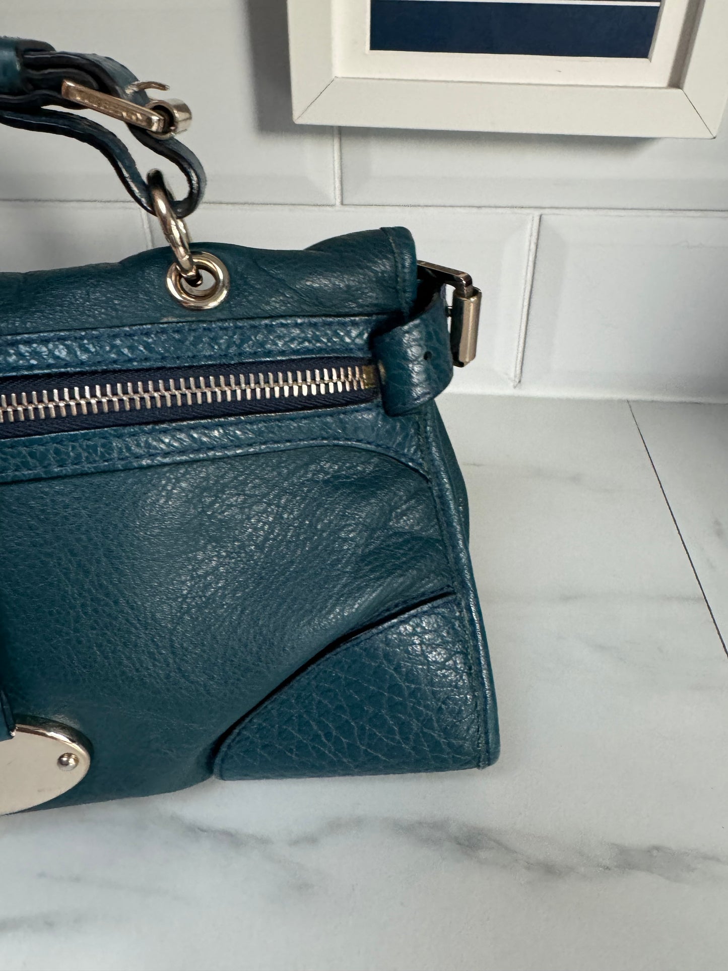 Mulberry Small Taylor - Petrol Blue