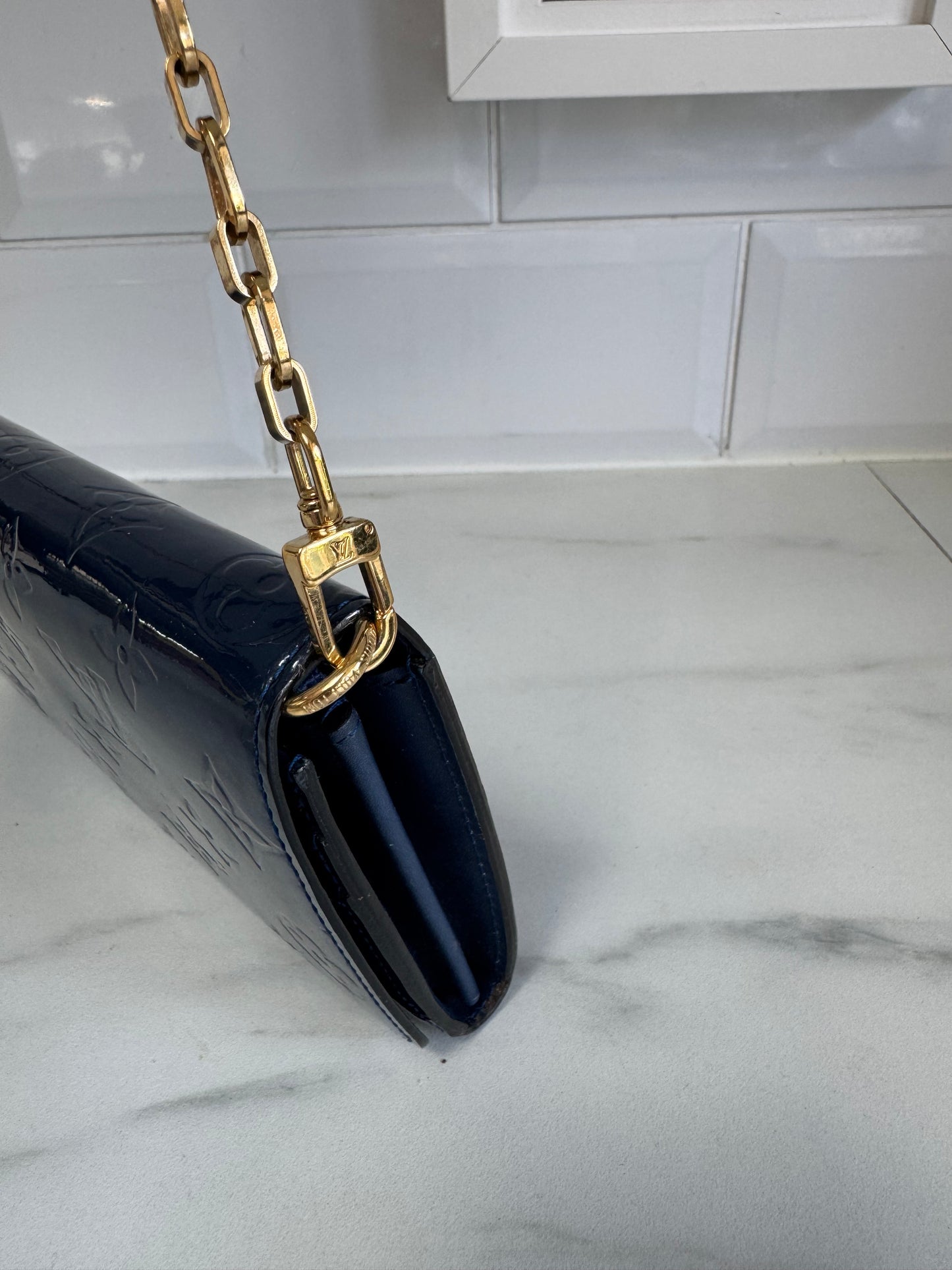 Louis Vuitton Monogram Vernis Chaine Wallet - Grand Bleu