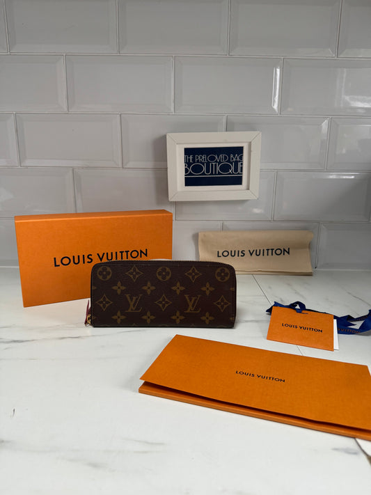 Louis Vuitton Clemence Wallet - Monogram (Brown)