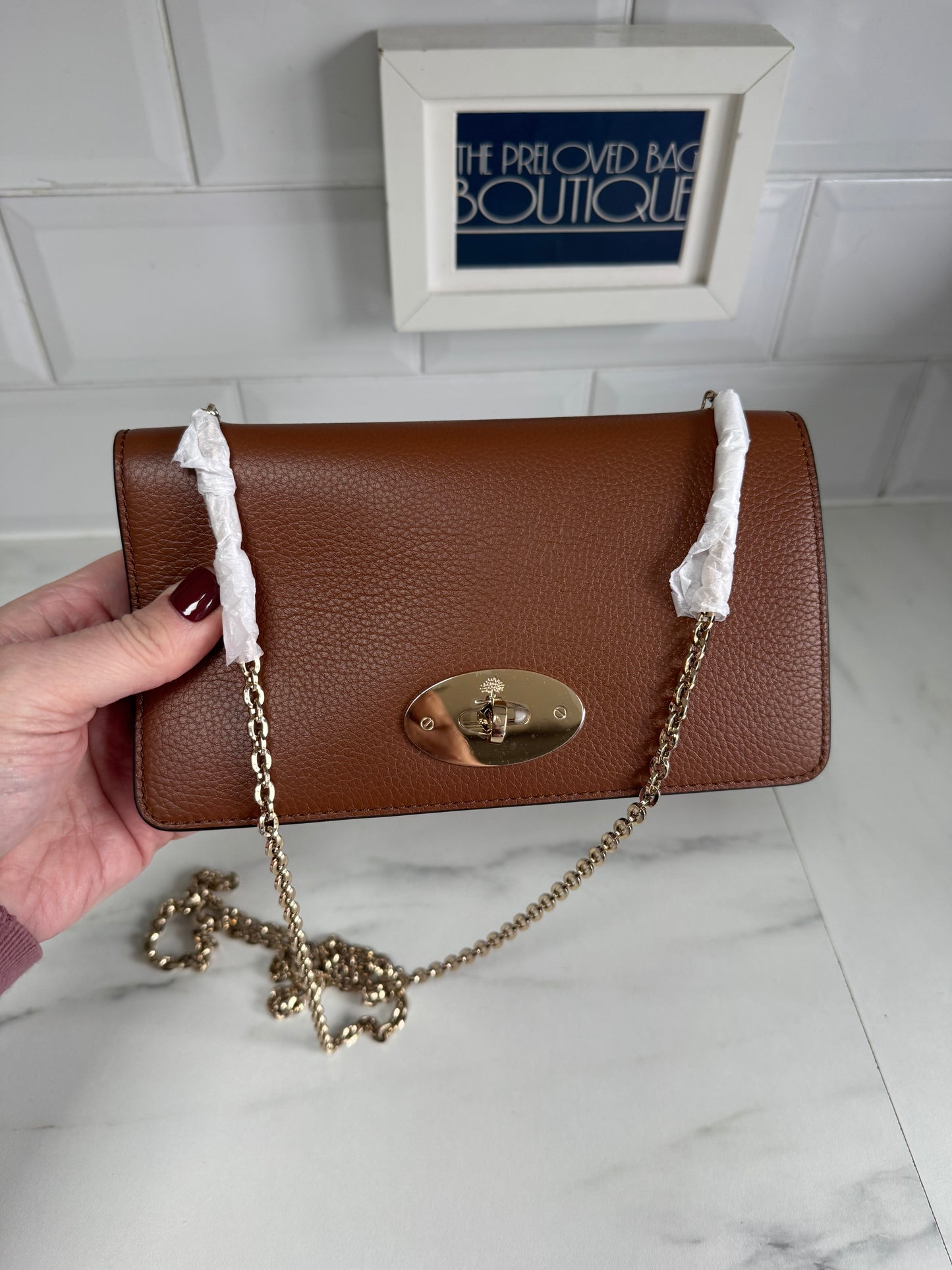 Mulberry Bayswater Clutch - Oak