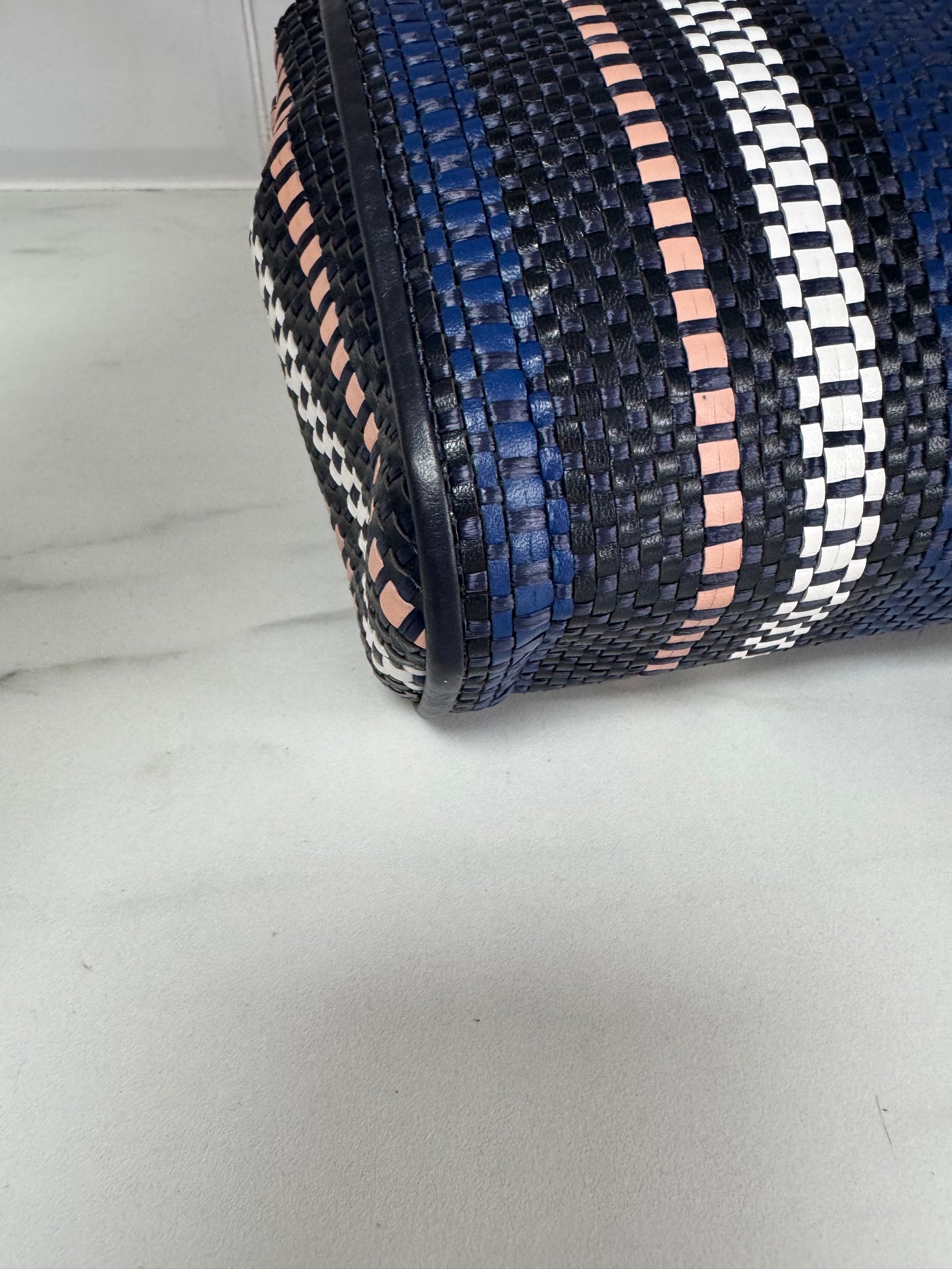 Mulberry Regular Twilight Rafia Lily - blue, pink, black and white