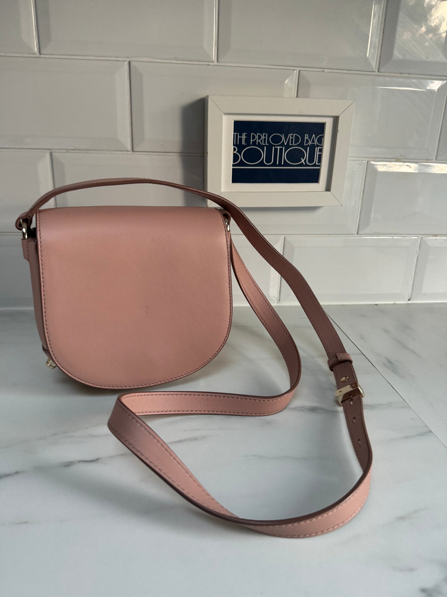 Alexander Wang Alpha Lia Saddle Bag - Blush Pink