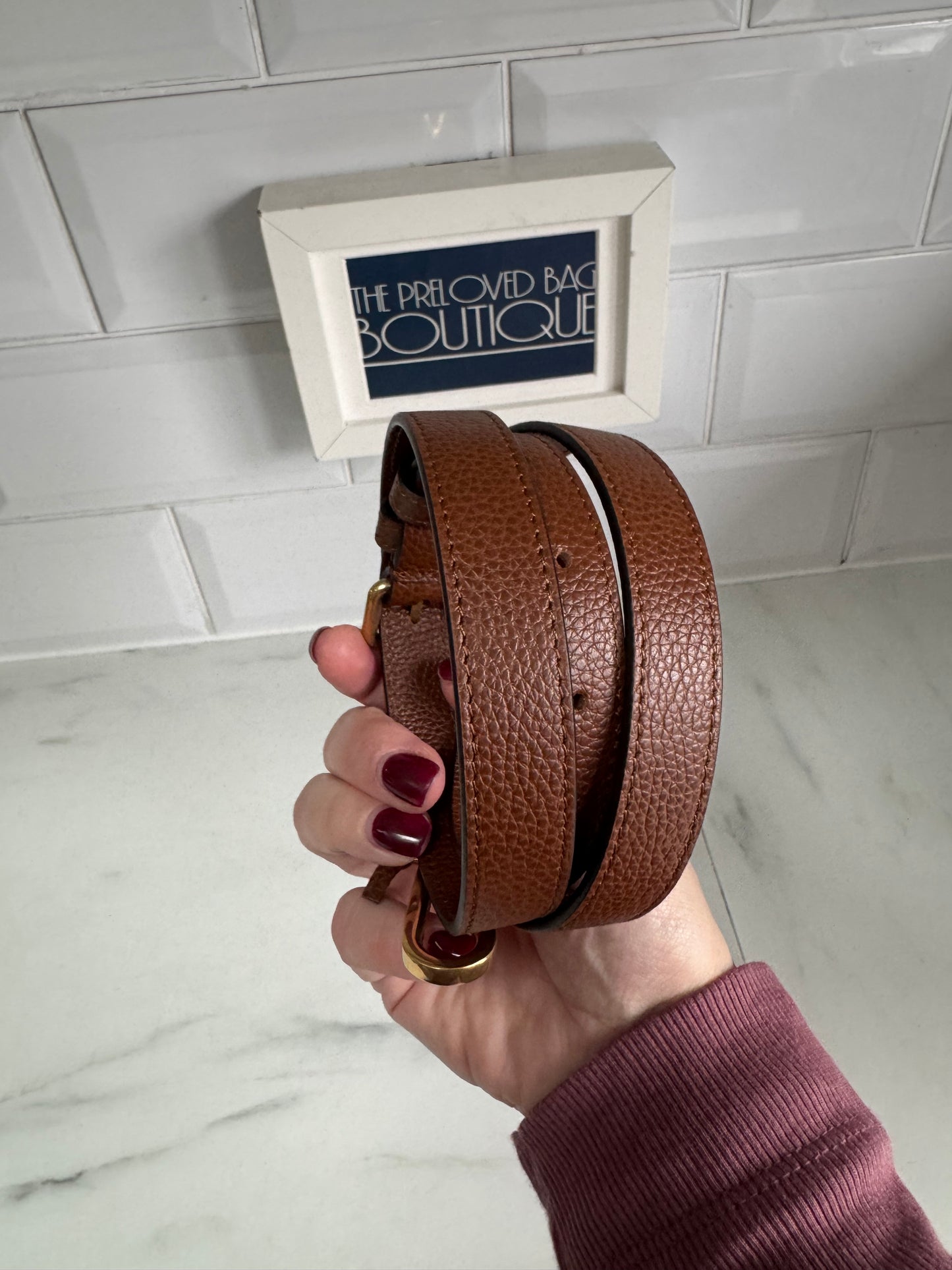 Mulberry Leather Strap - Oak