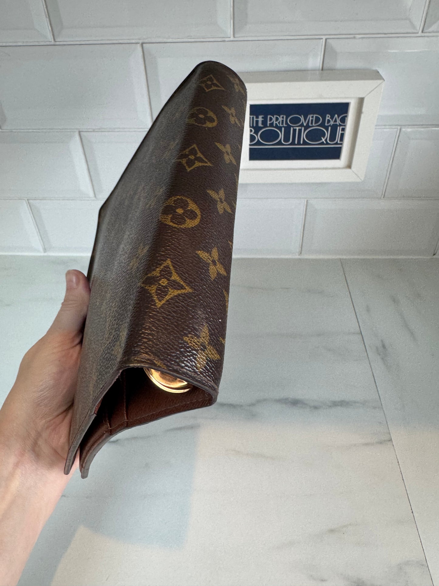 Louis Vuitton Large Ring Agenda Cover - Monogram Brown