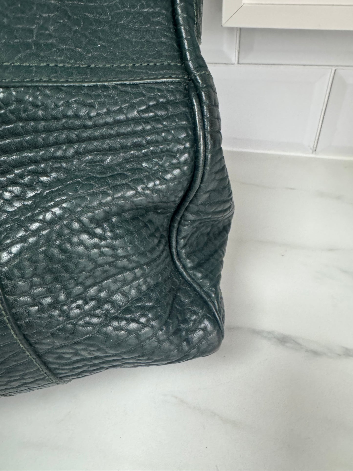 Mulberry Bayswater in Shrunken Calf - Forest Green