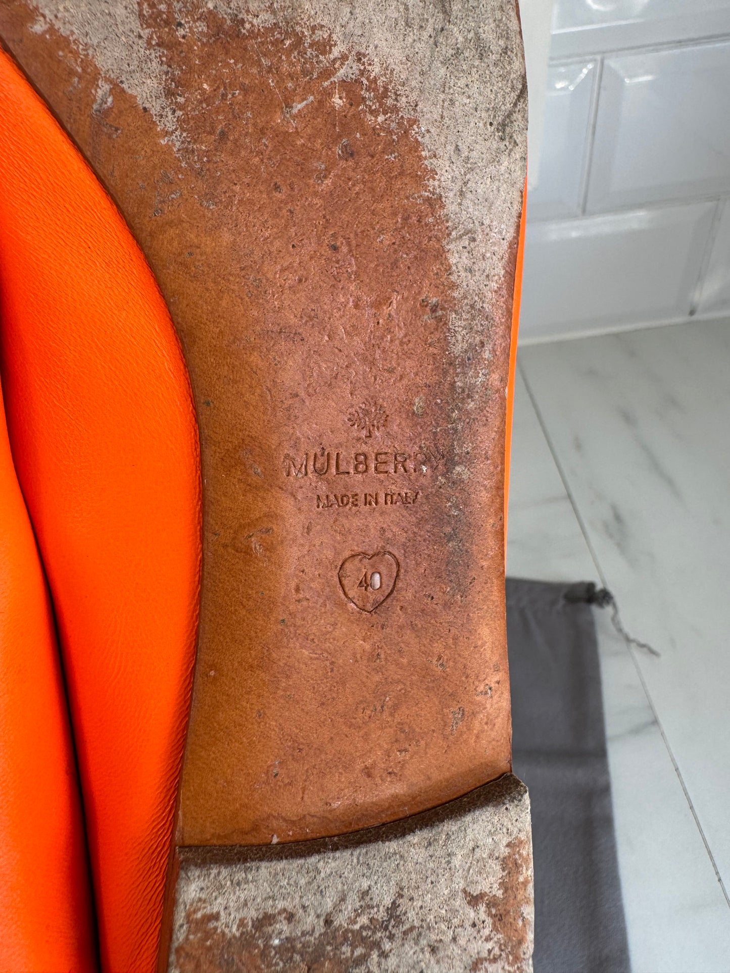 Mulberry Ballet Flats - Mandarin