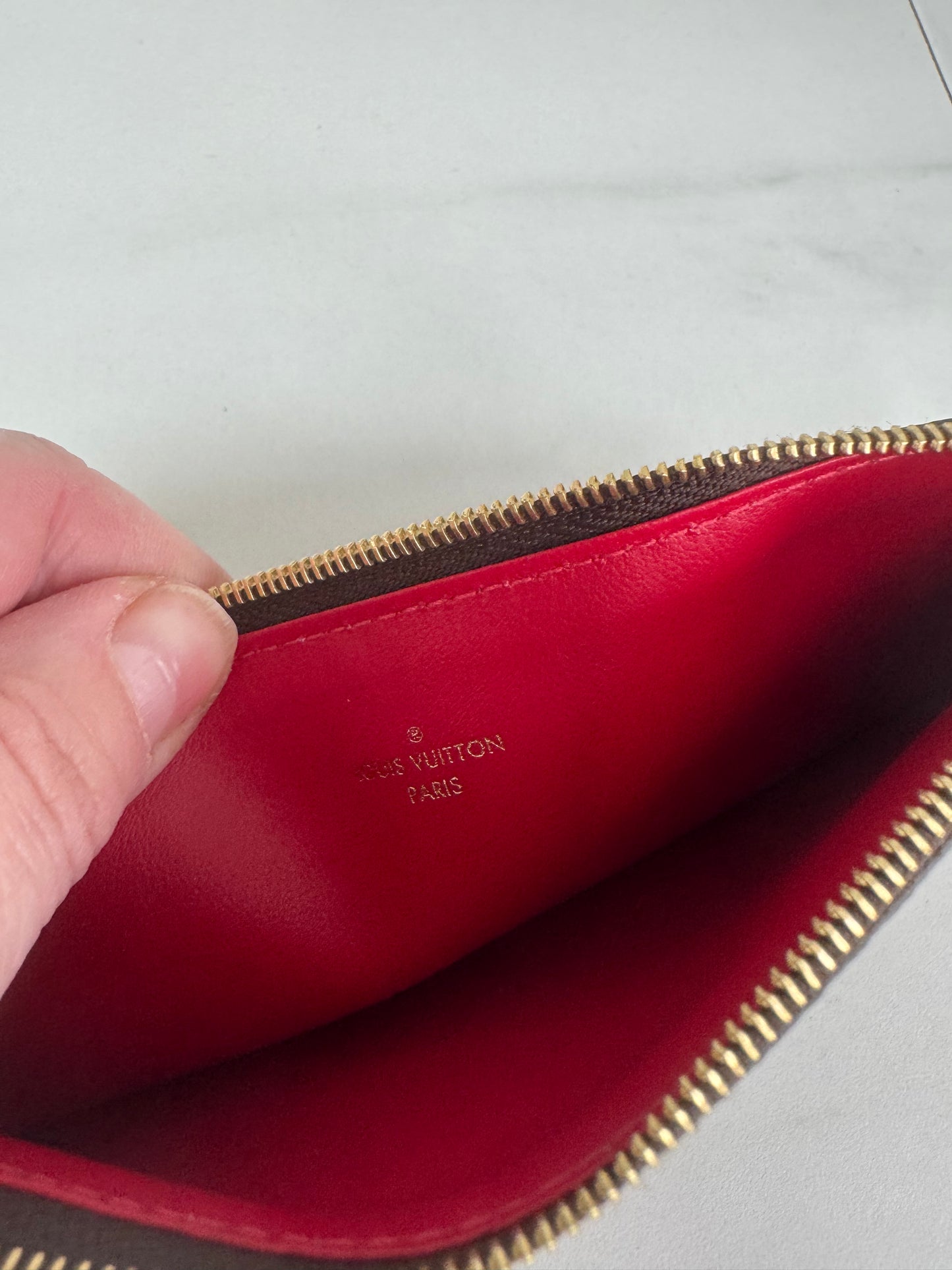 Louis Vuitton Felice Zip top Pouch - Damier Ebene