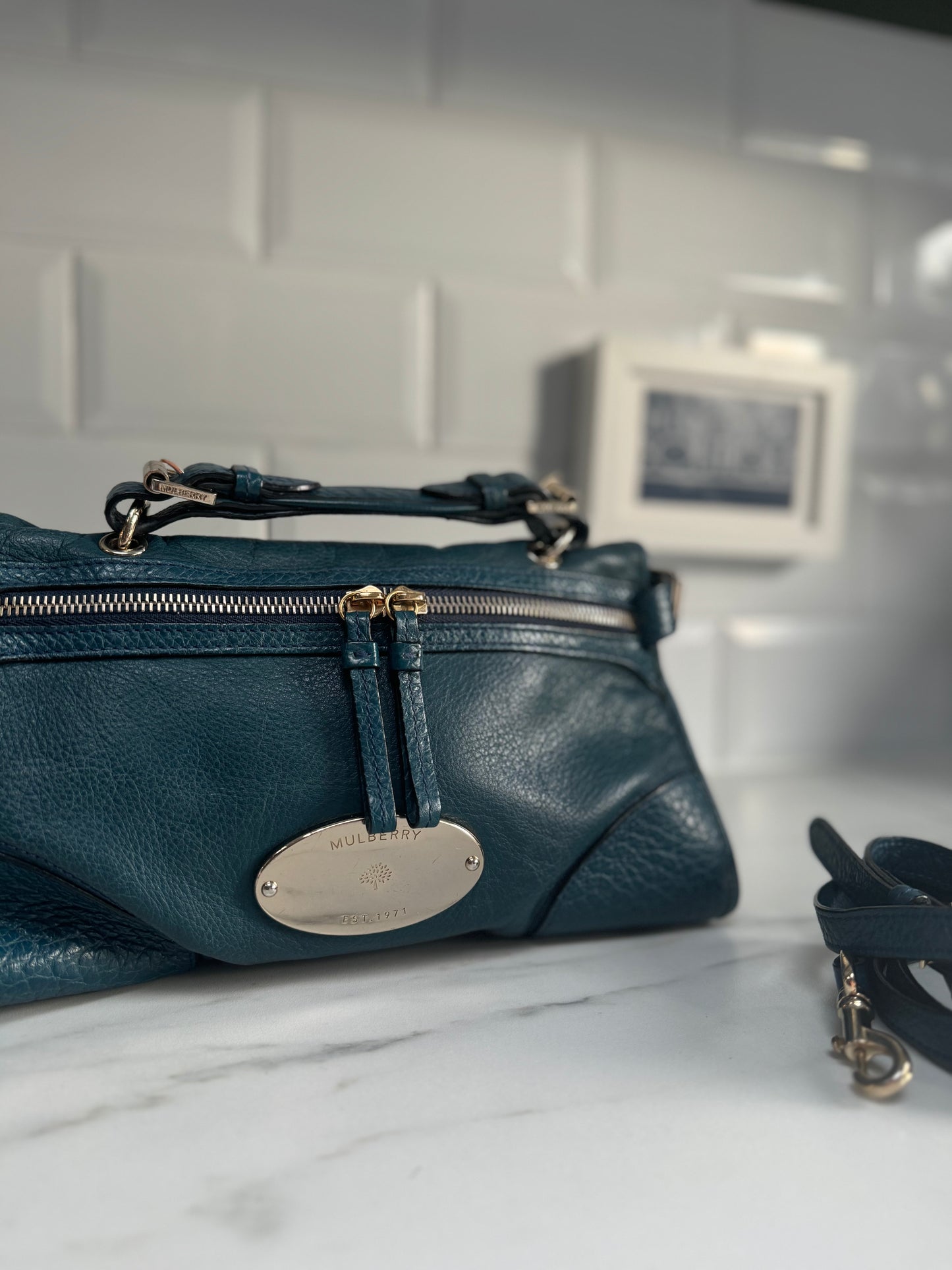 Mulberry Small Taylor - Petrol Blue