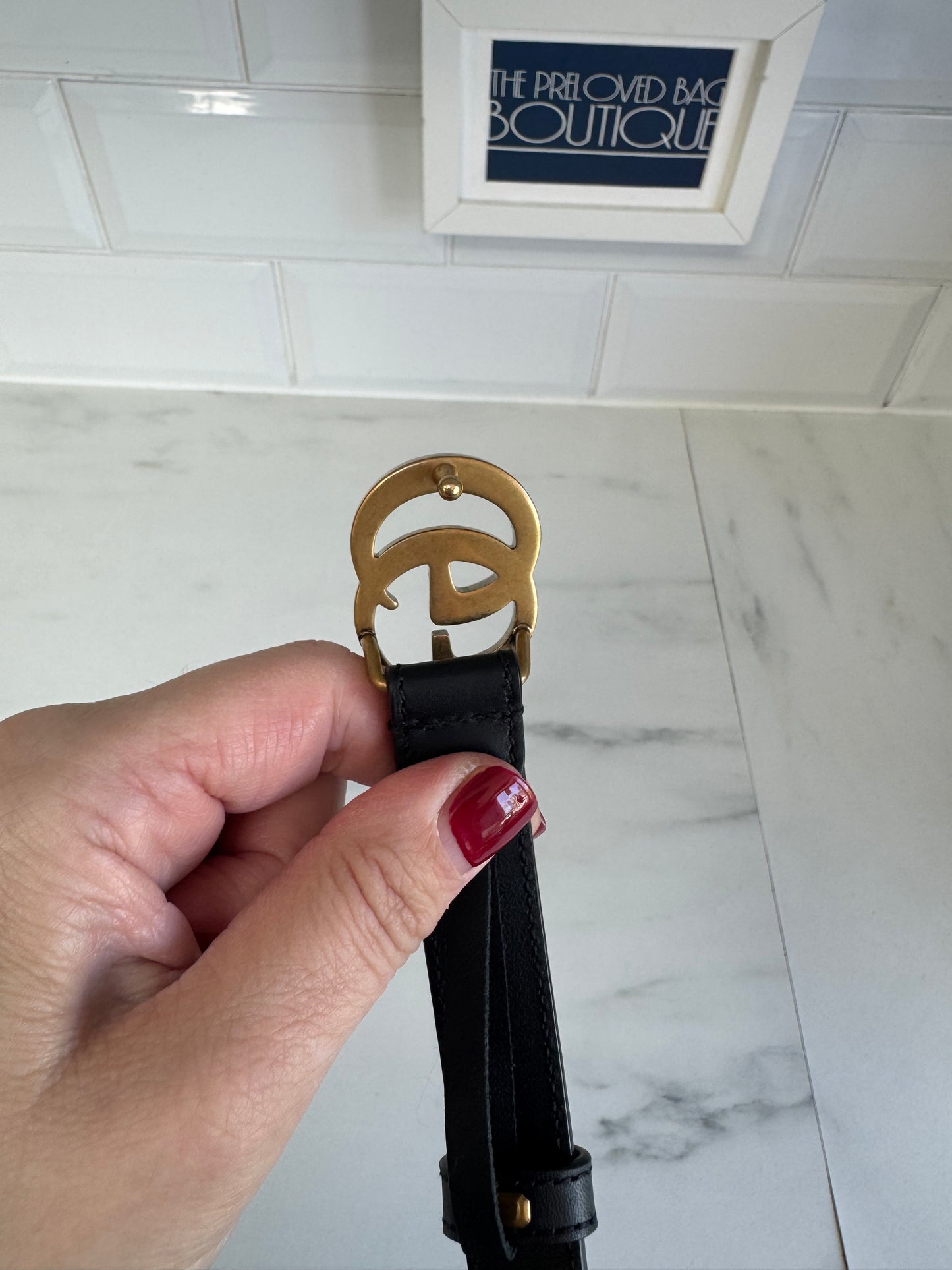 Gucci Slim Belt - Black