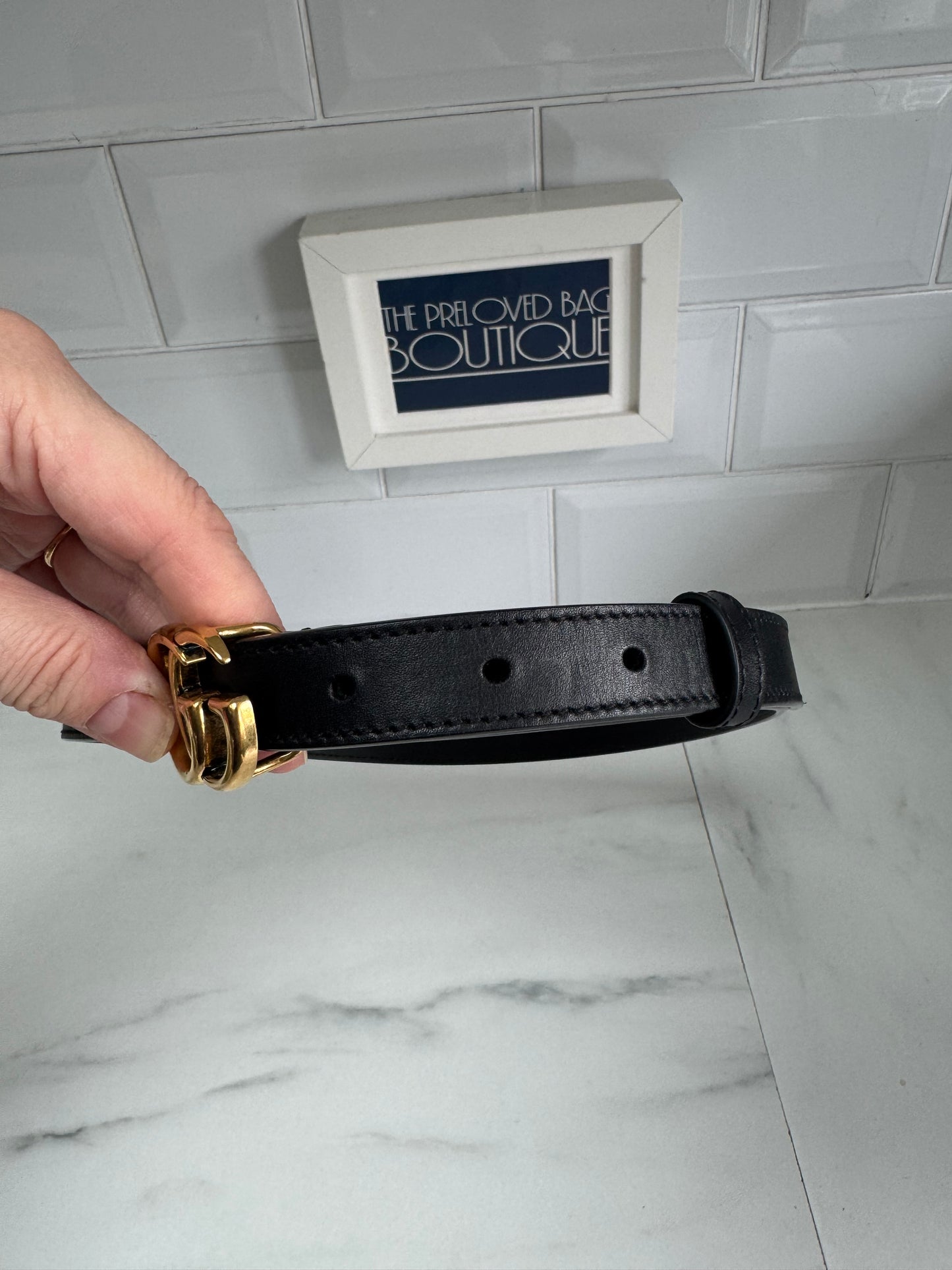 Gucci Slim Belt - Black