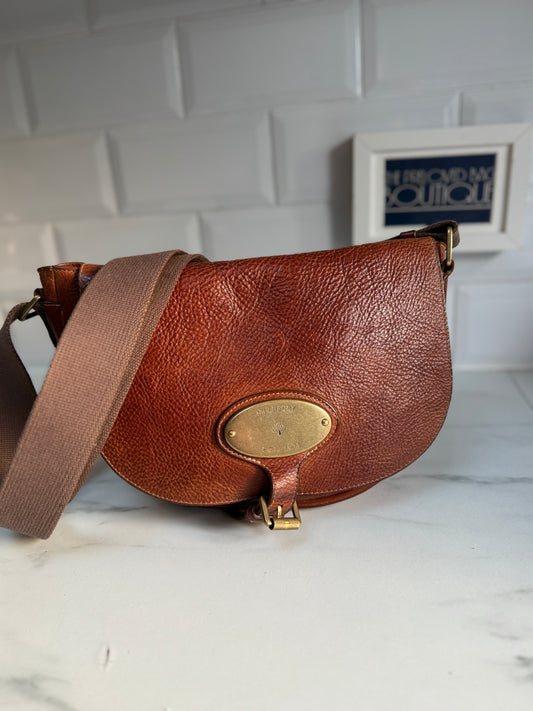 Mulberry Bonnie Satchel - Oak