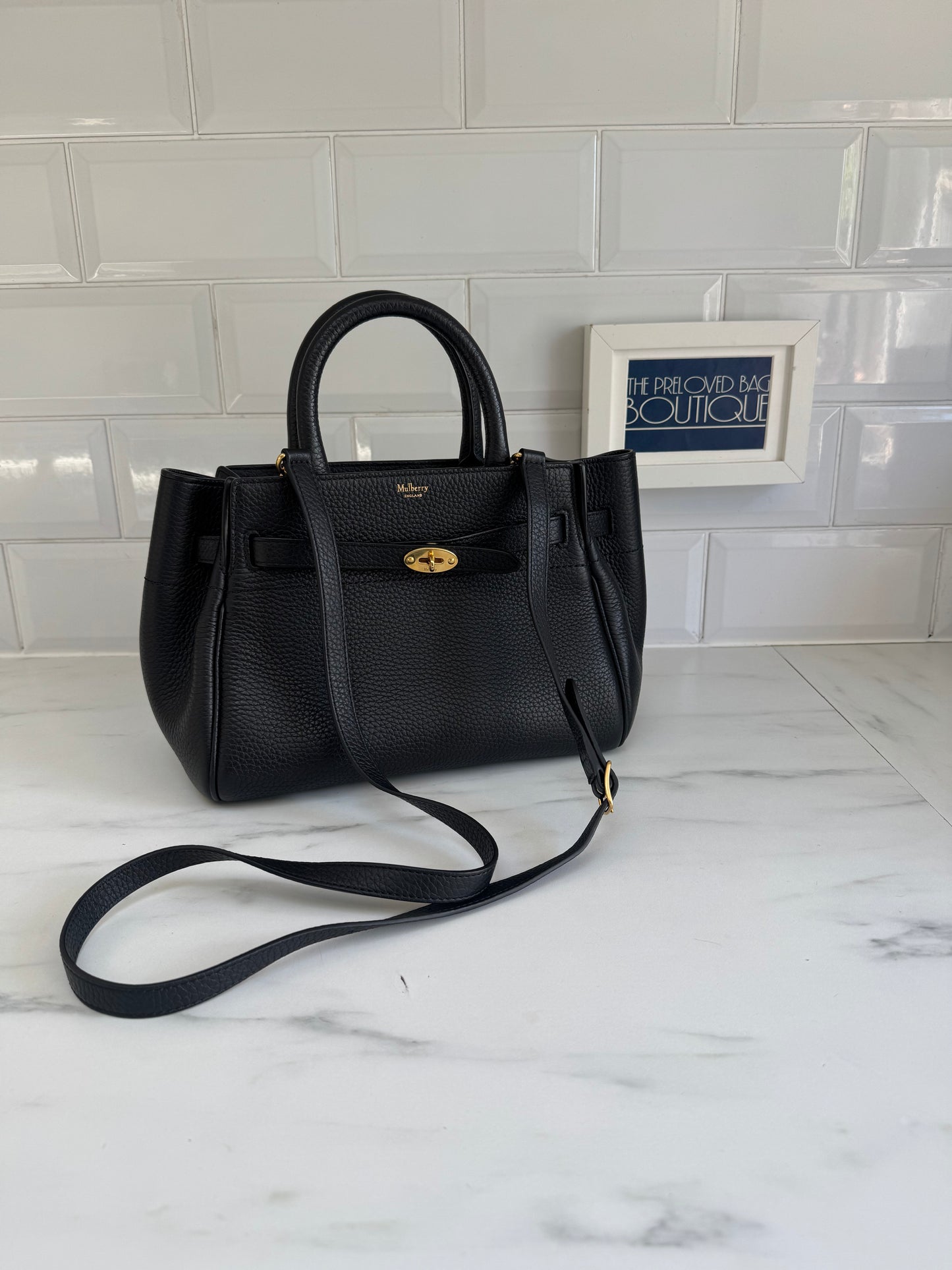 Mulberry Small Belted Bayswater - Black