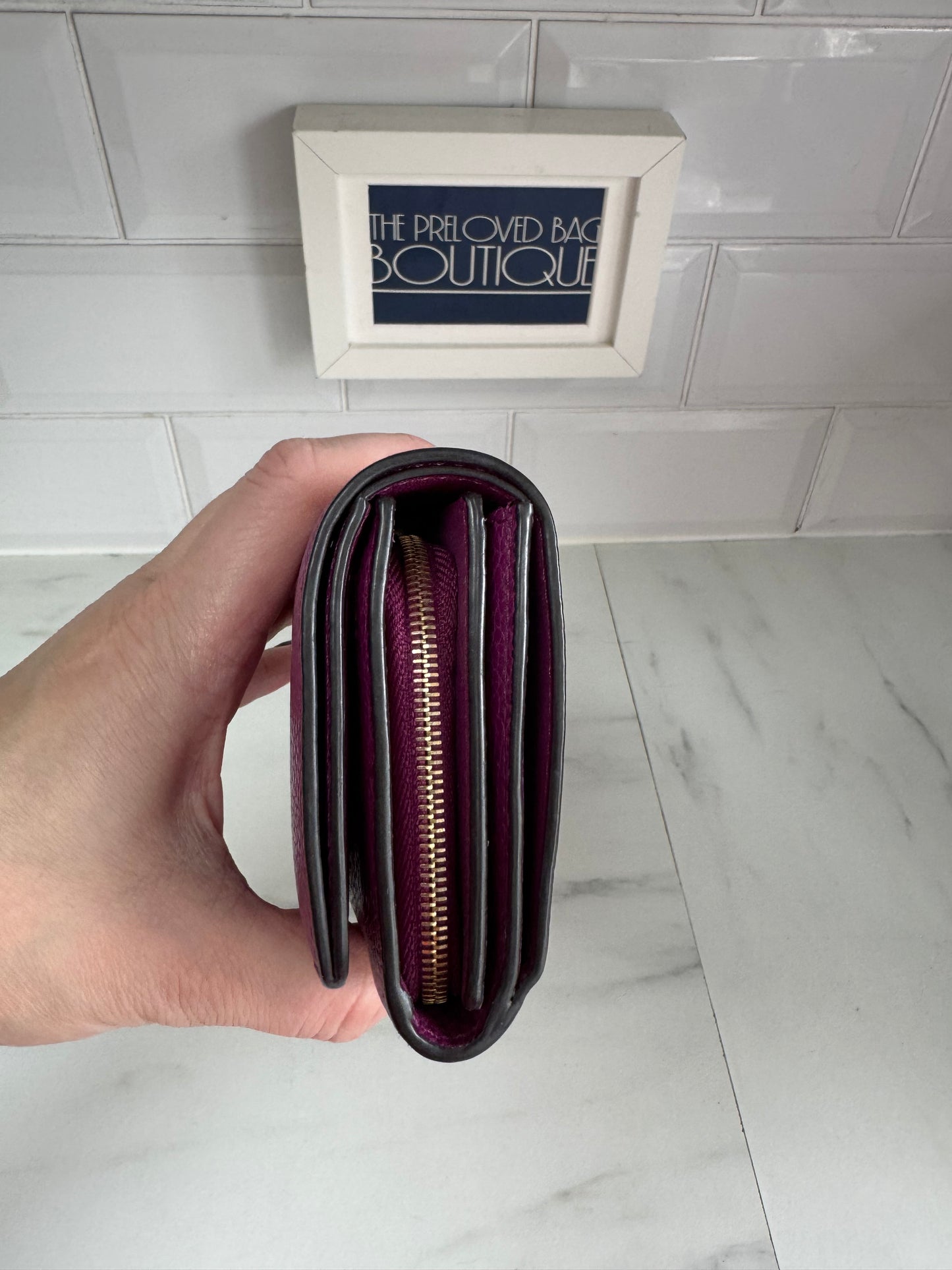 Mulberry Small Continental French Purse/Wallet - Violet