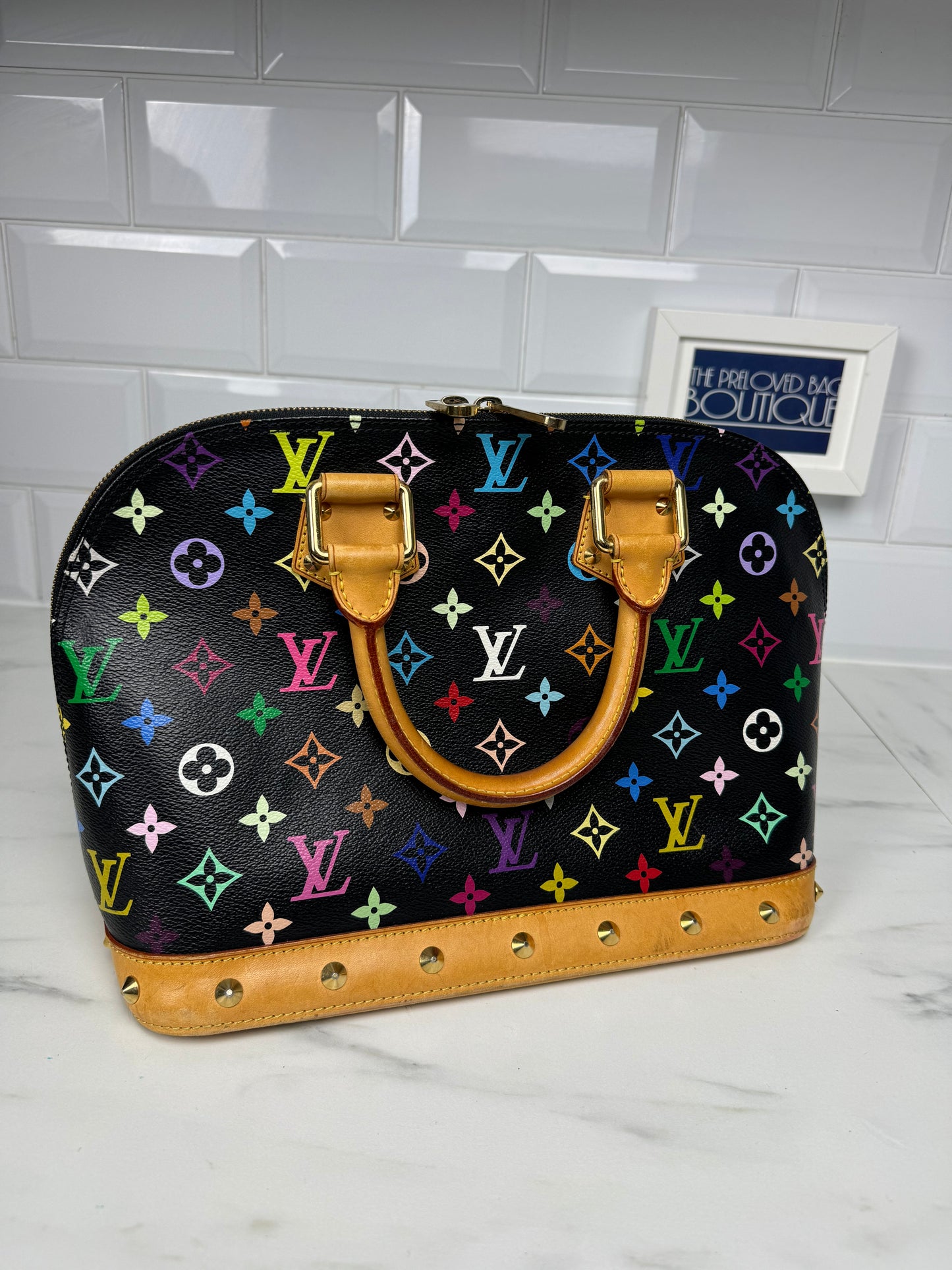 Louis Vuitton Noir Multicolore Alma PM