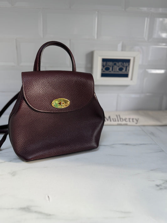 Mulberry Mini Bayswater Backpack - Oxblood
