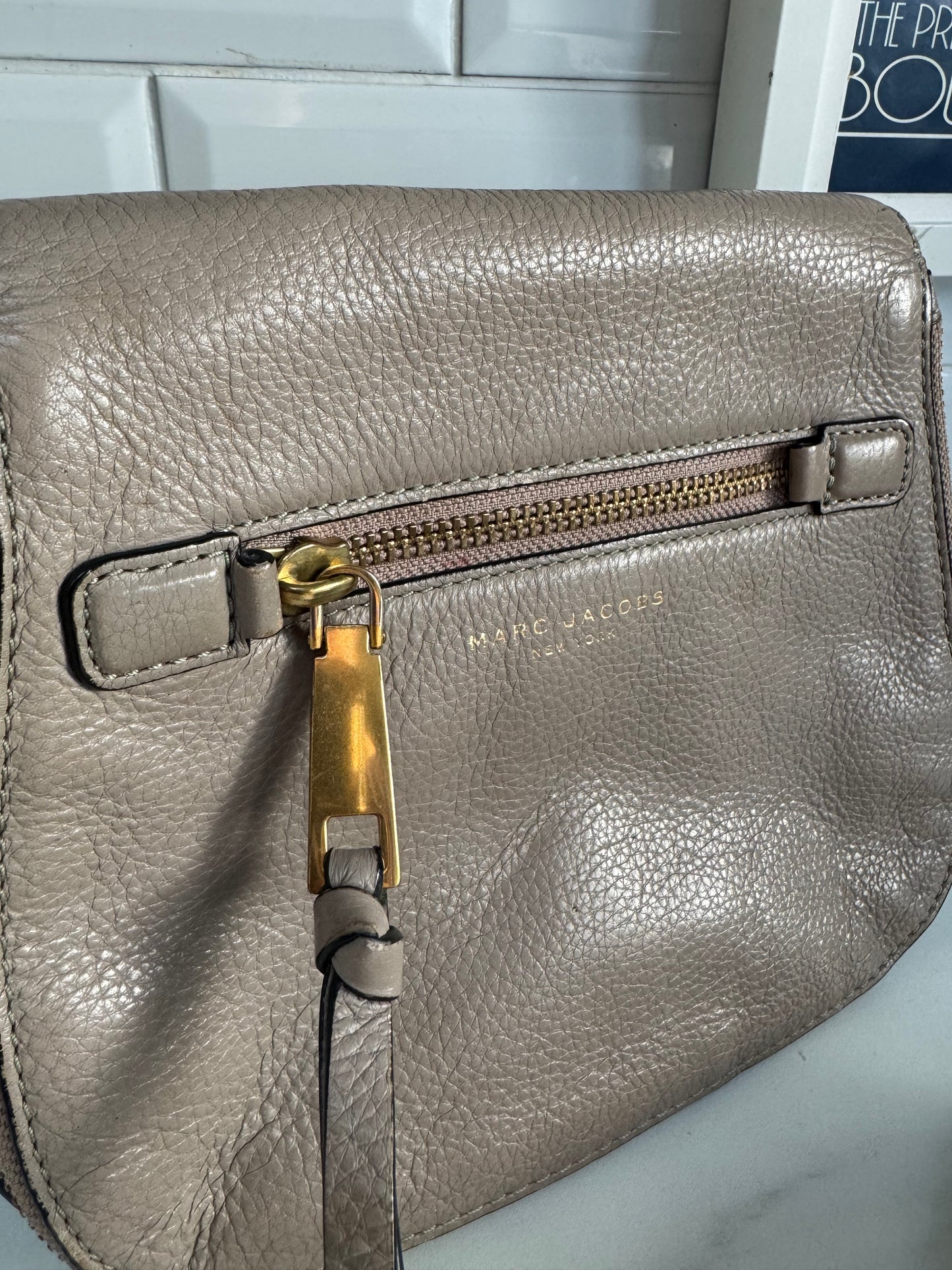 Marc Jacobs Nomad Recruit Small Saddle Bag - Grey