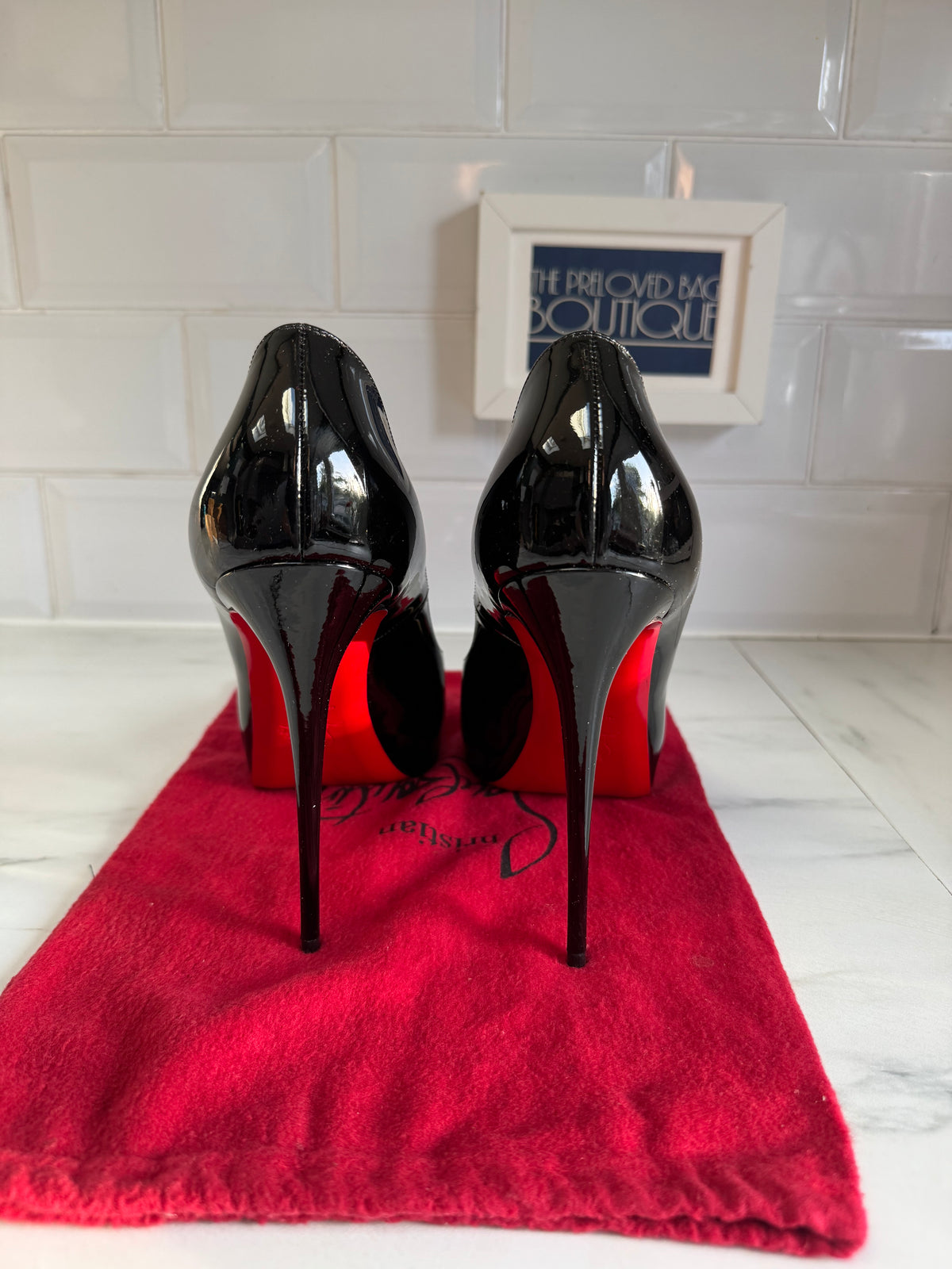 Christian Louboutin New Very Privé 120mm Open Toe Pumps - Black