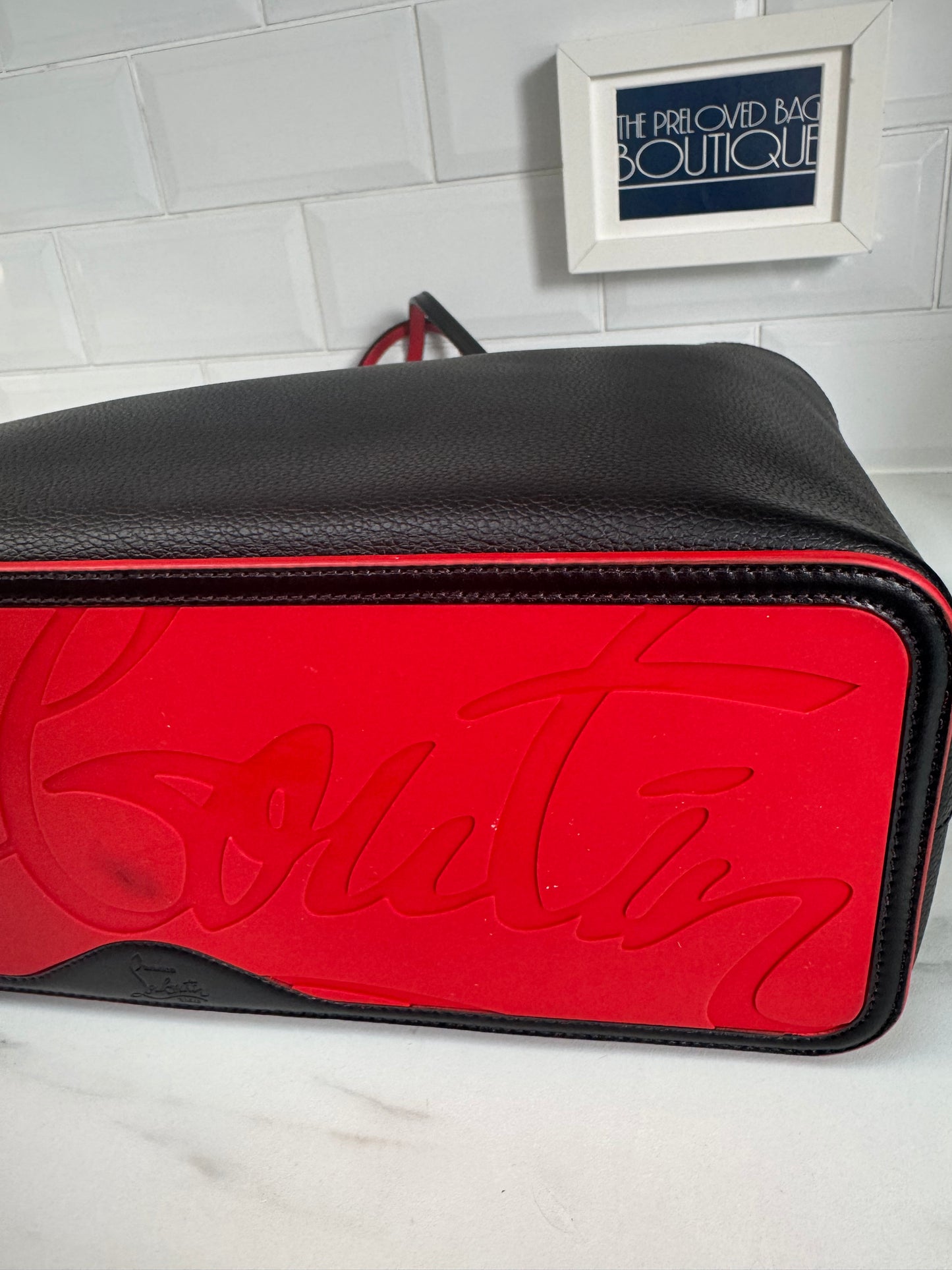 Christian Louboutin Cabata Tote - Black and Red