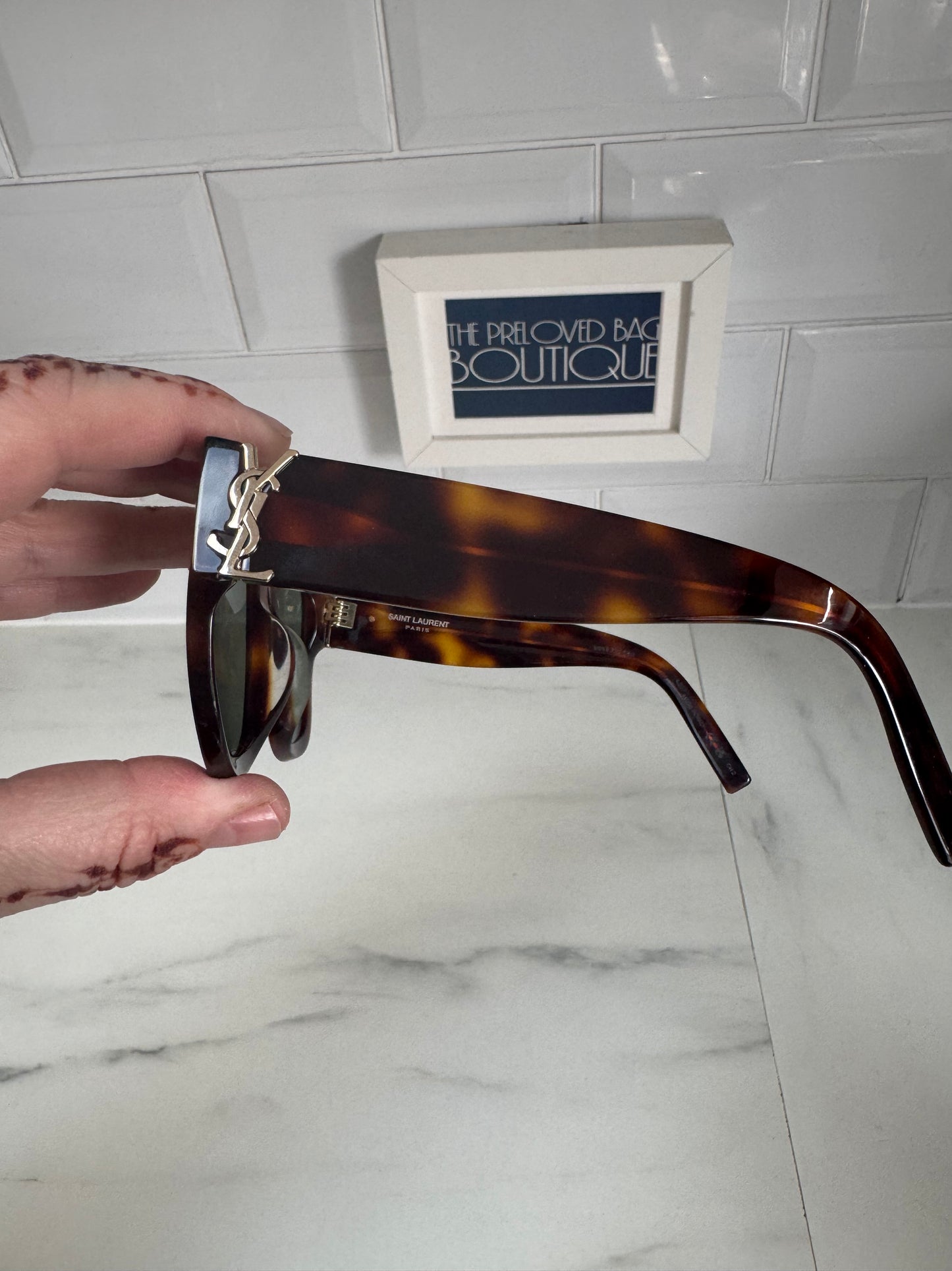 Saint Laurent (YSL) Sun SL/M95 Sunglasses - tortoiseshell