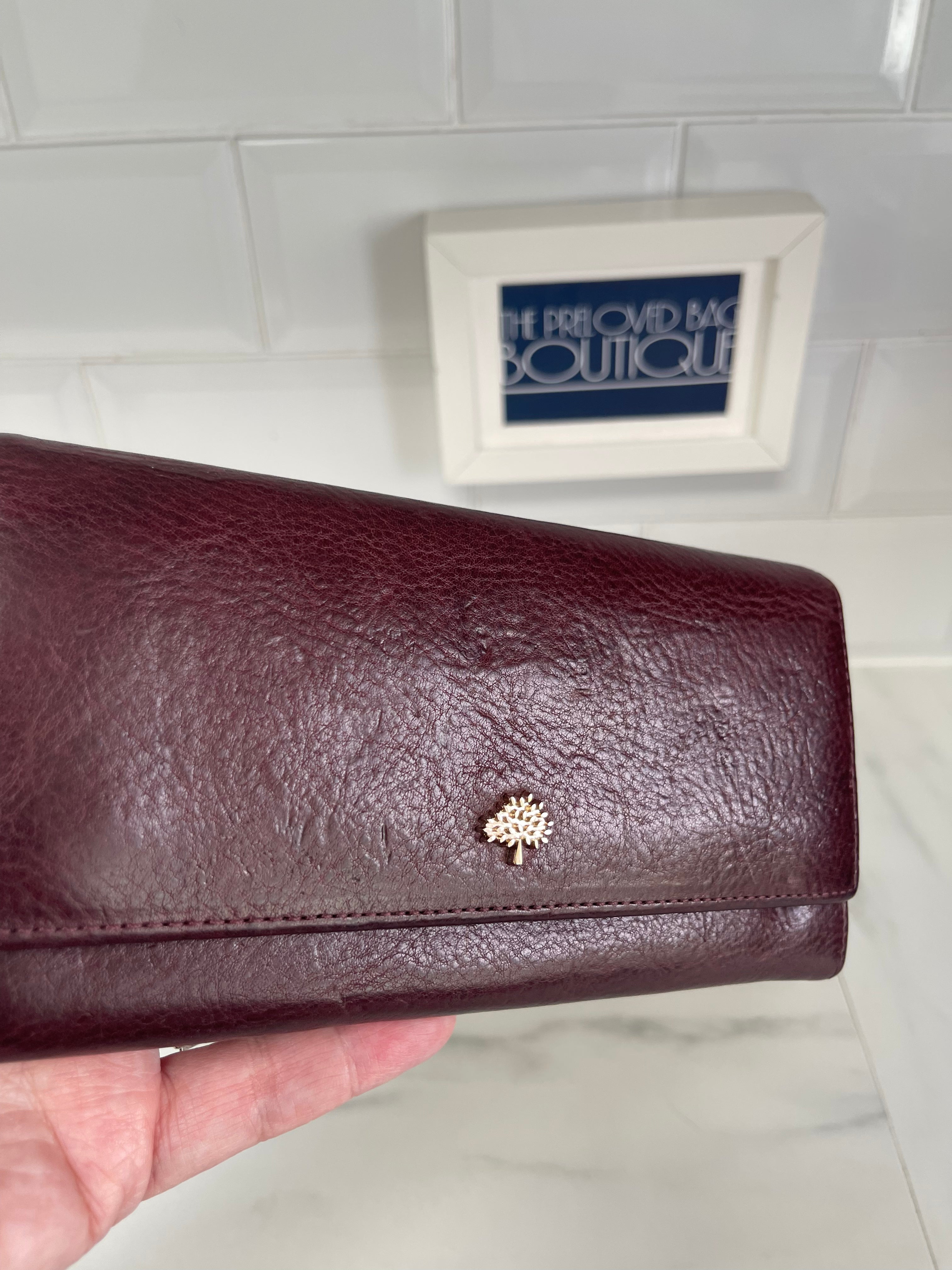 Mulberry Continental Wallet Oxblood