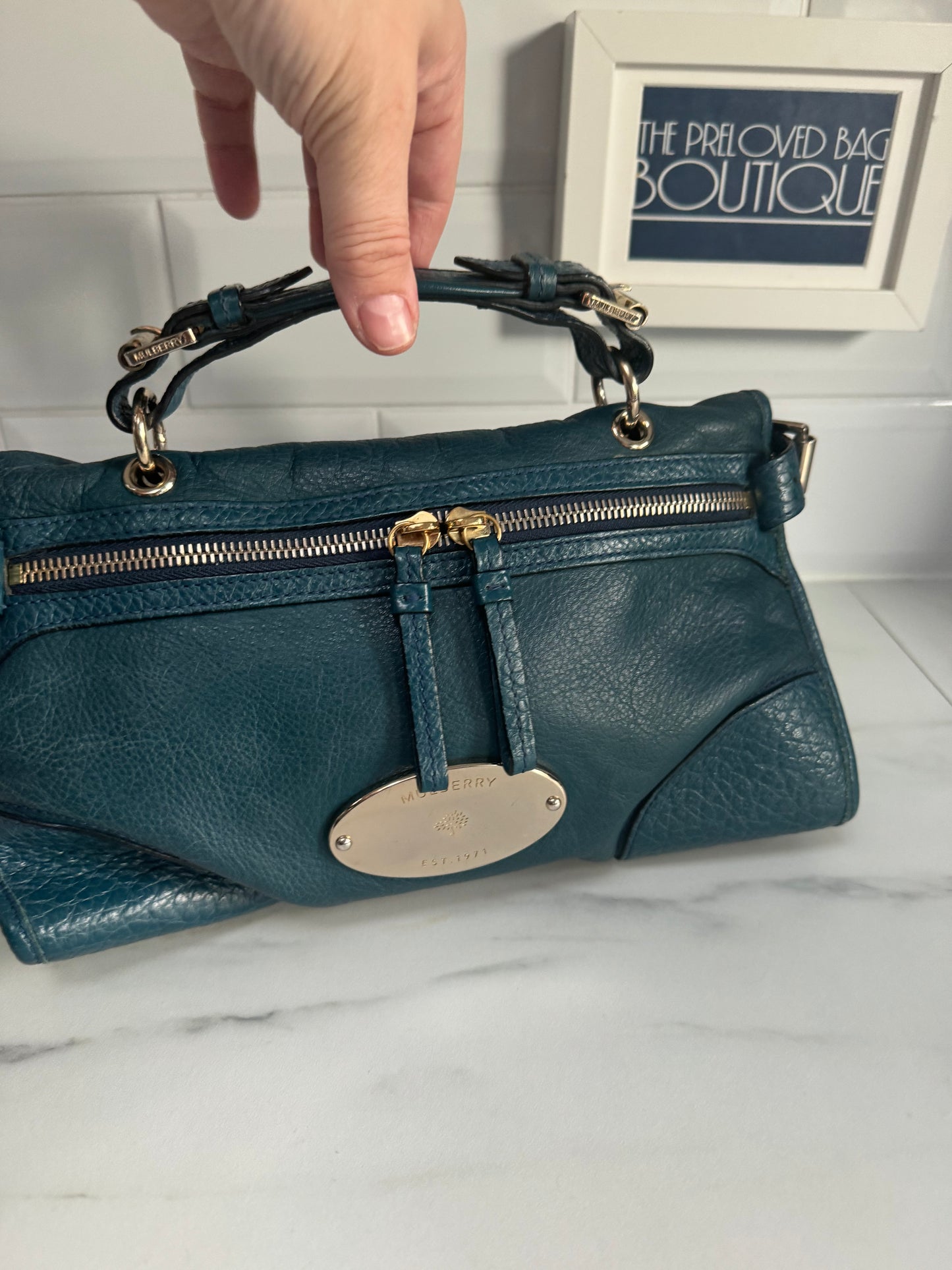 Mulberry Small Taylor - Petrol Blue