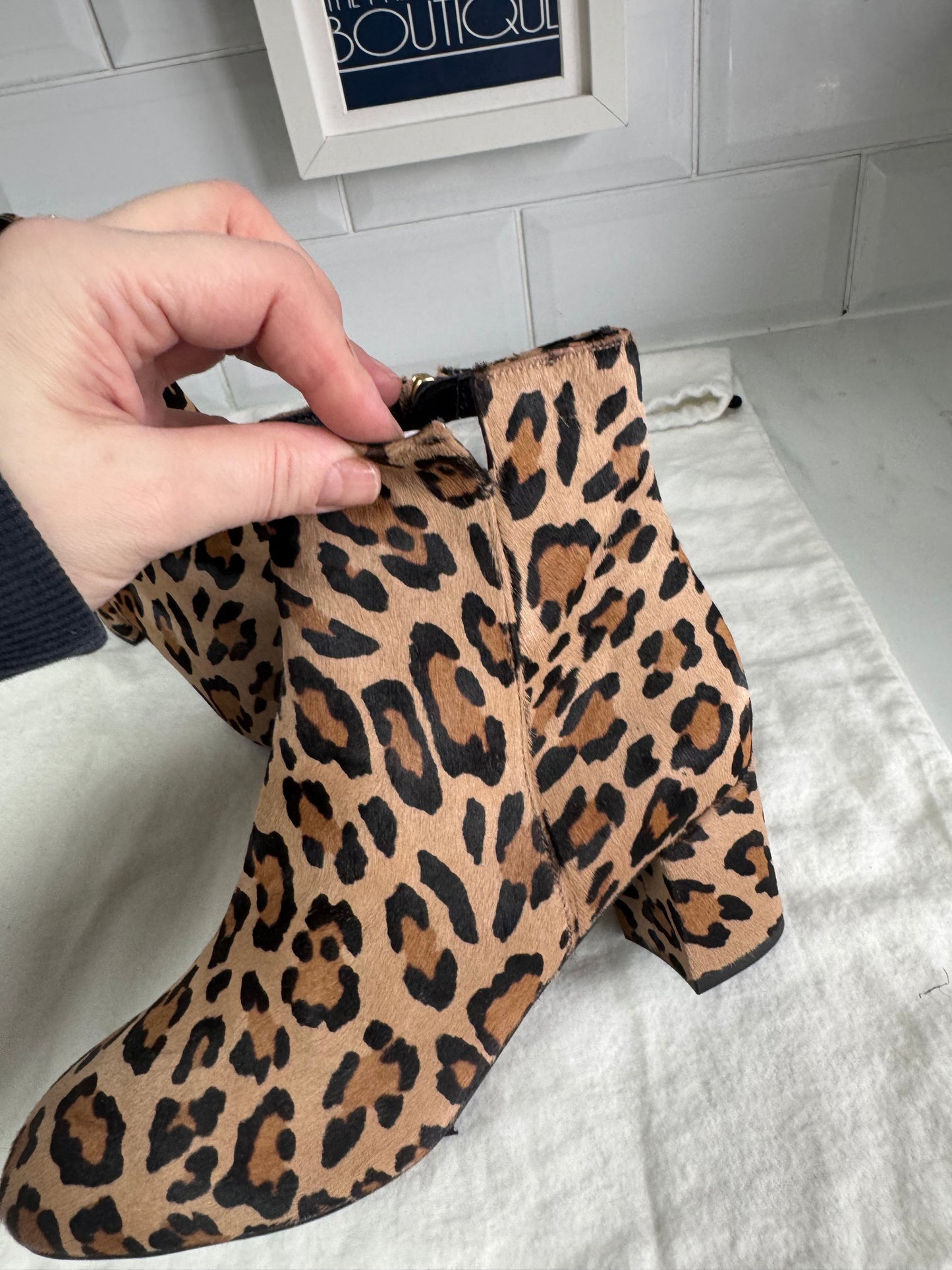 LK Bennett Simi Ankle Boots - Leopard Print