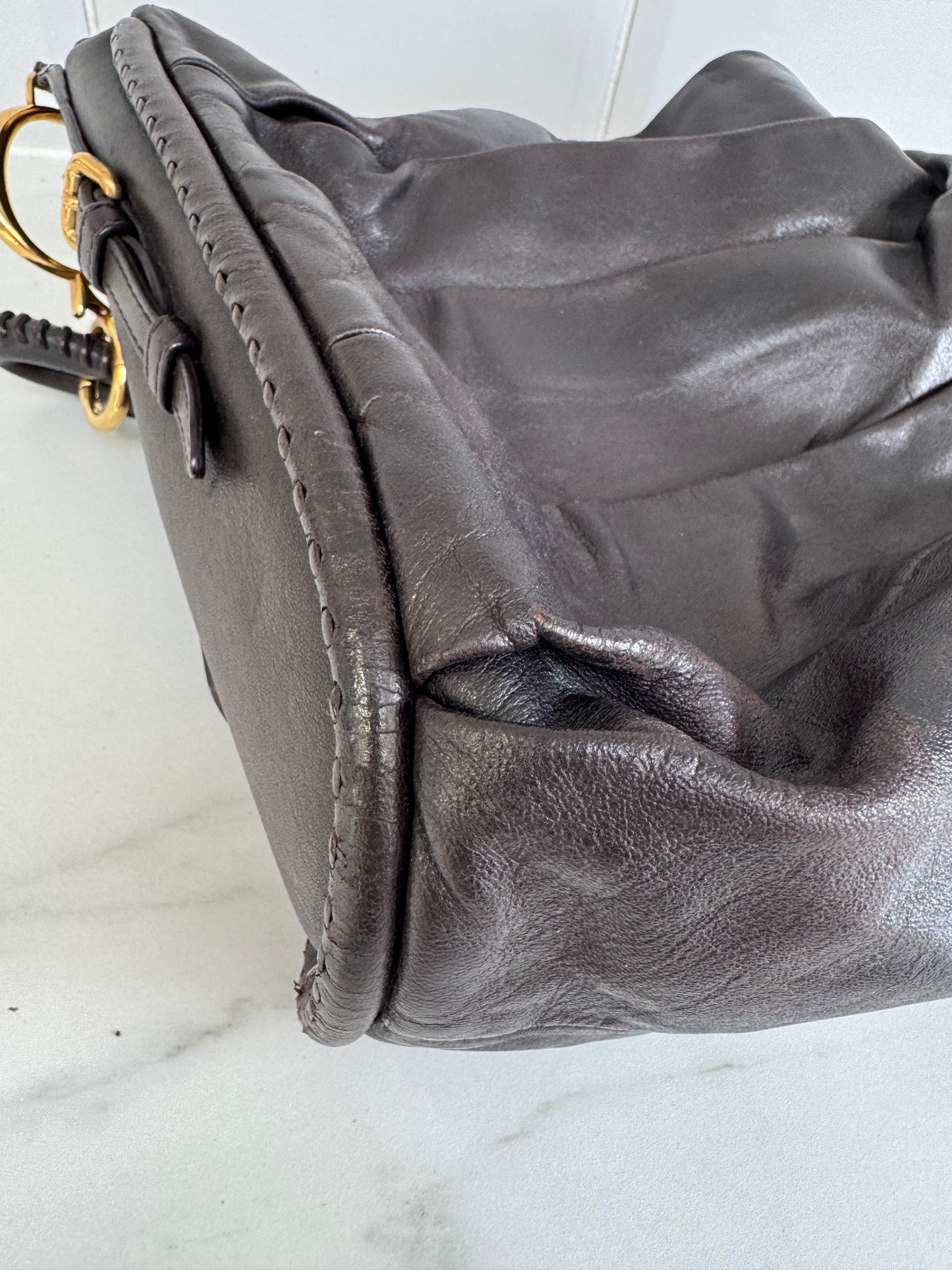 Christian Dior Libertine Hobo - Chocolate Brown