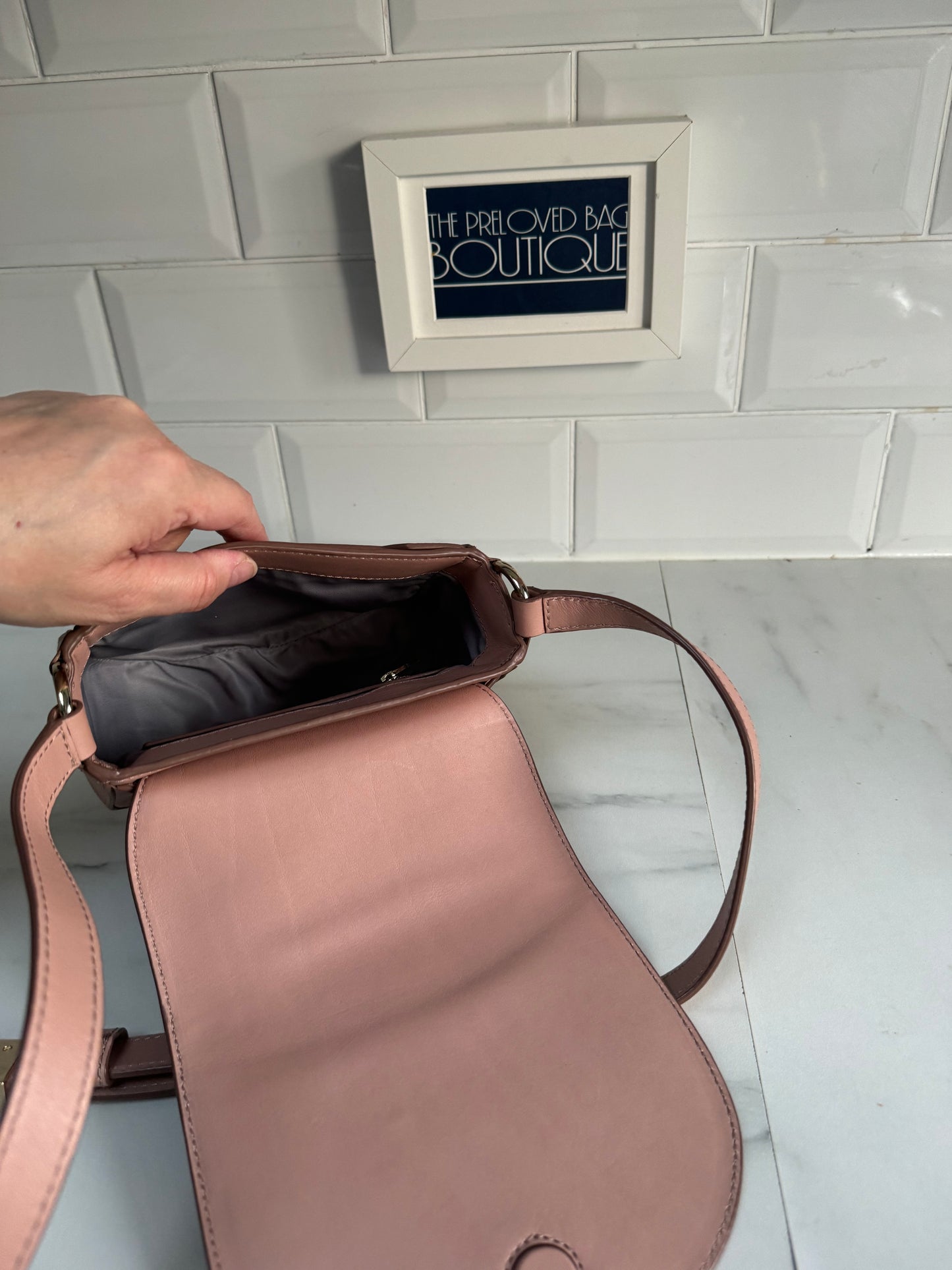 Alexander Wang Alpha Lia Saddle Bag - Blush Pink