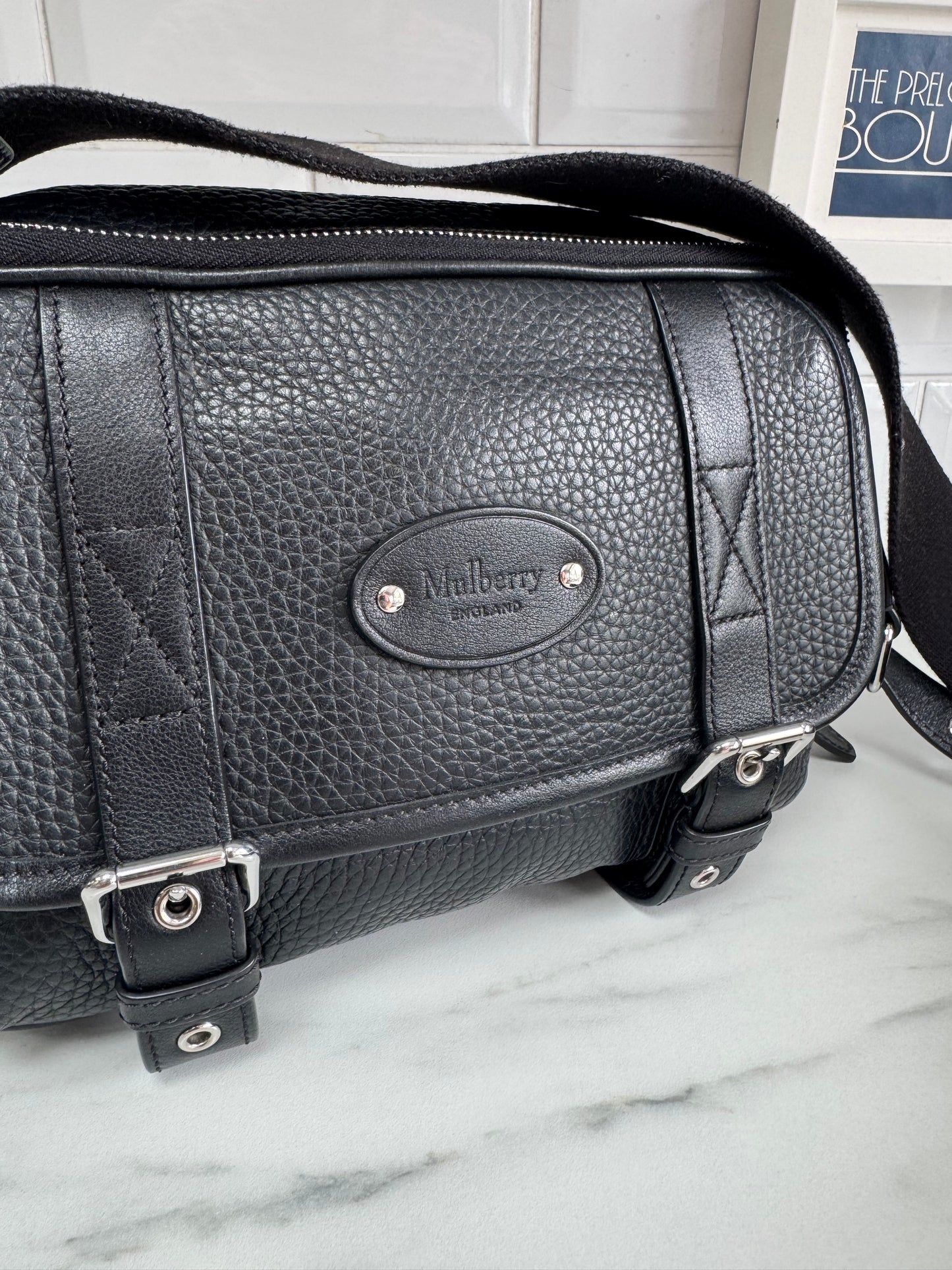 Mulberry Small Heritage Messenger - Black
