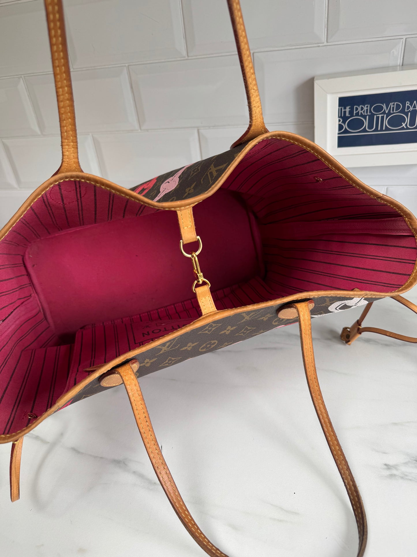 Louis Vuitton Limited Edition 2016 Bay MM Neverfull - Pink and Brown