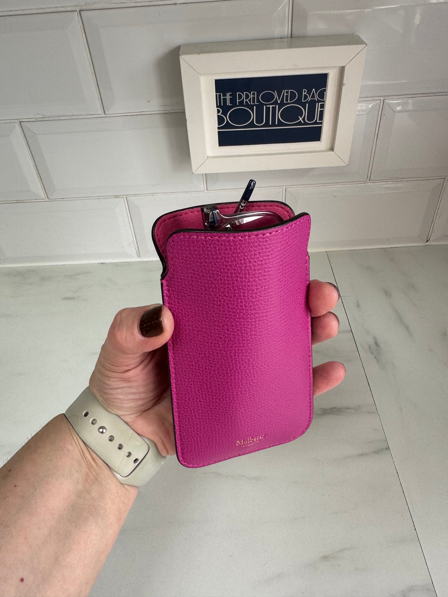 Mulberry Glasses Pouch - Pink