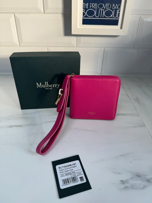 Mulberry Square Billie Zip Around Purse - Mulberry Pink