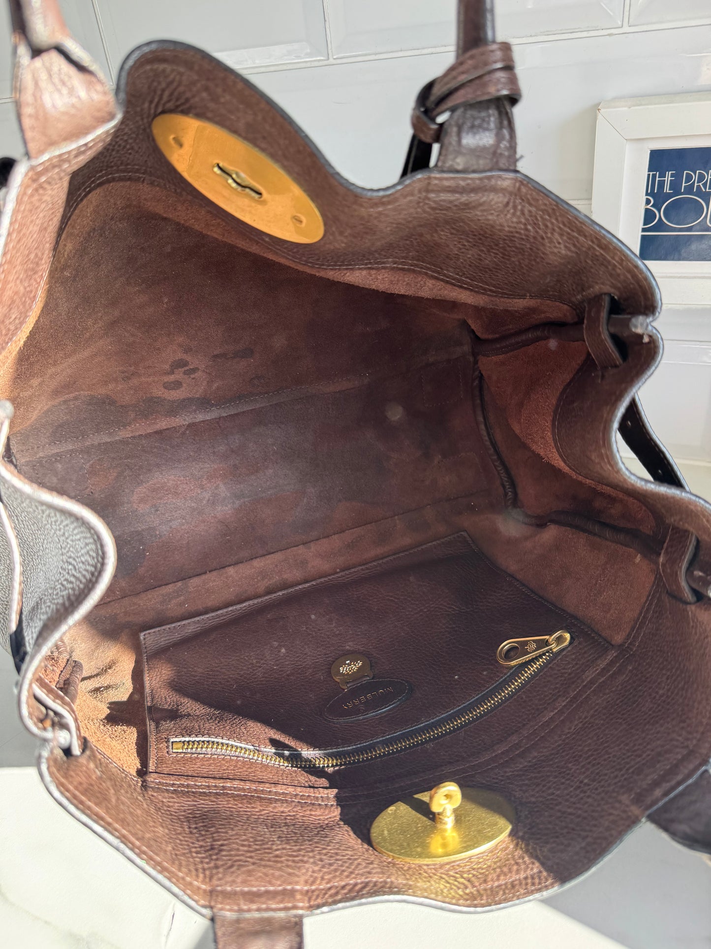 Mulberry Postmans Lock Open Top tote - Chocolate Brown NVT