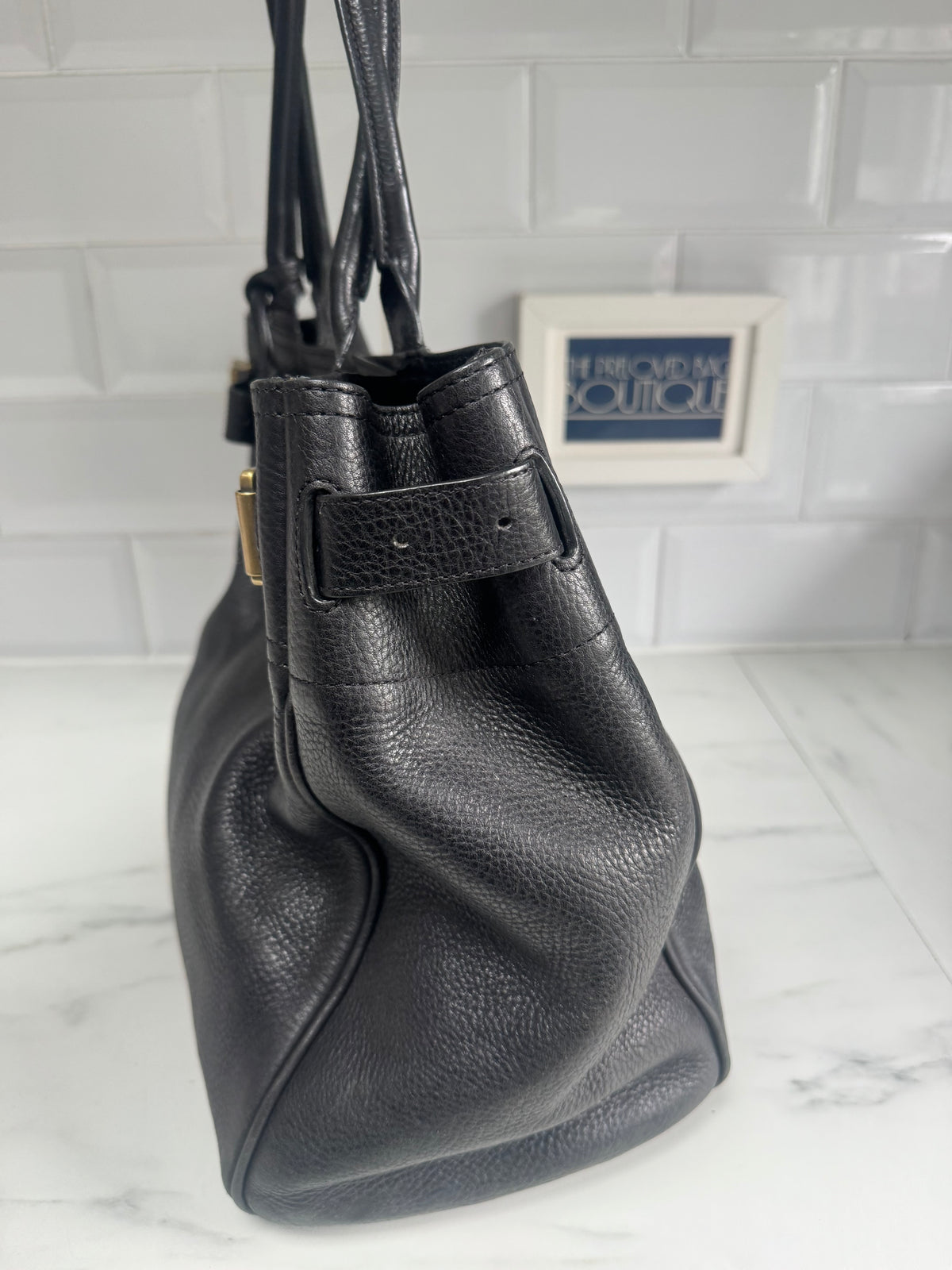 Mulberry Postmans Lock Open Top Tote - Black