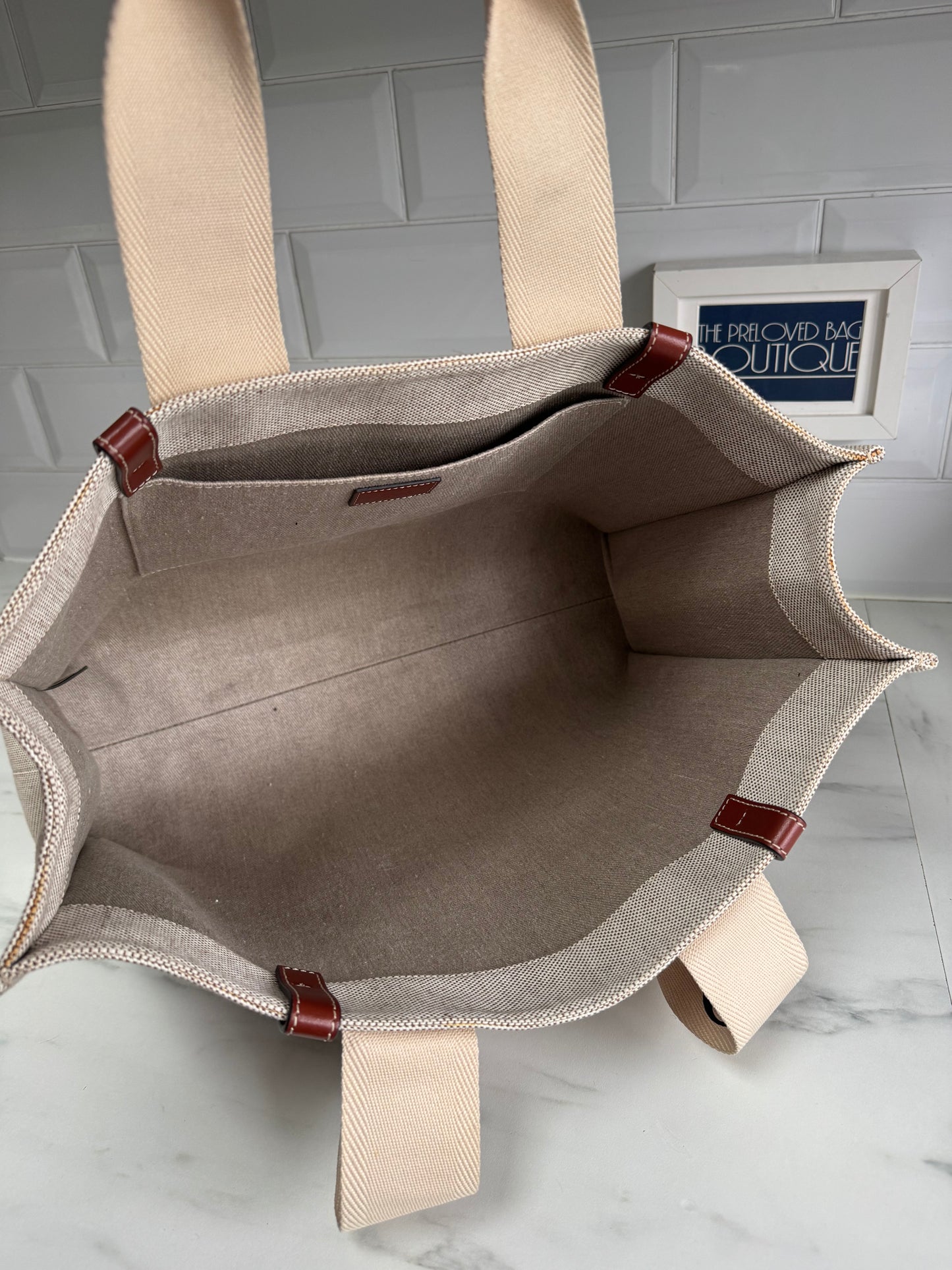 Chloé Large Woody Tote - Natural, Cream, Tan and Black