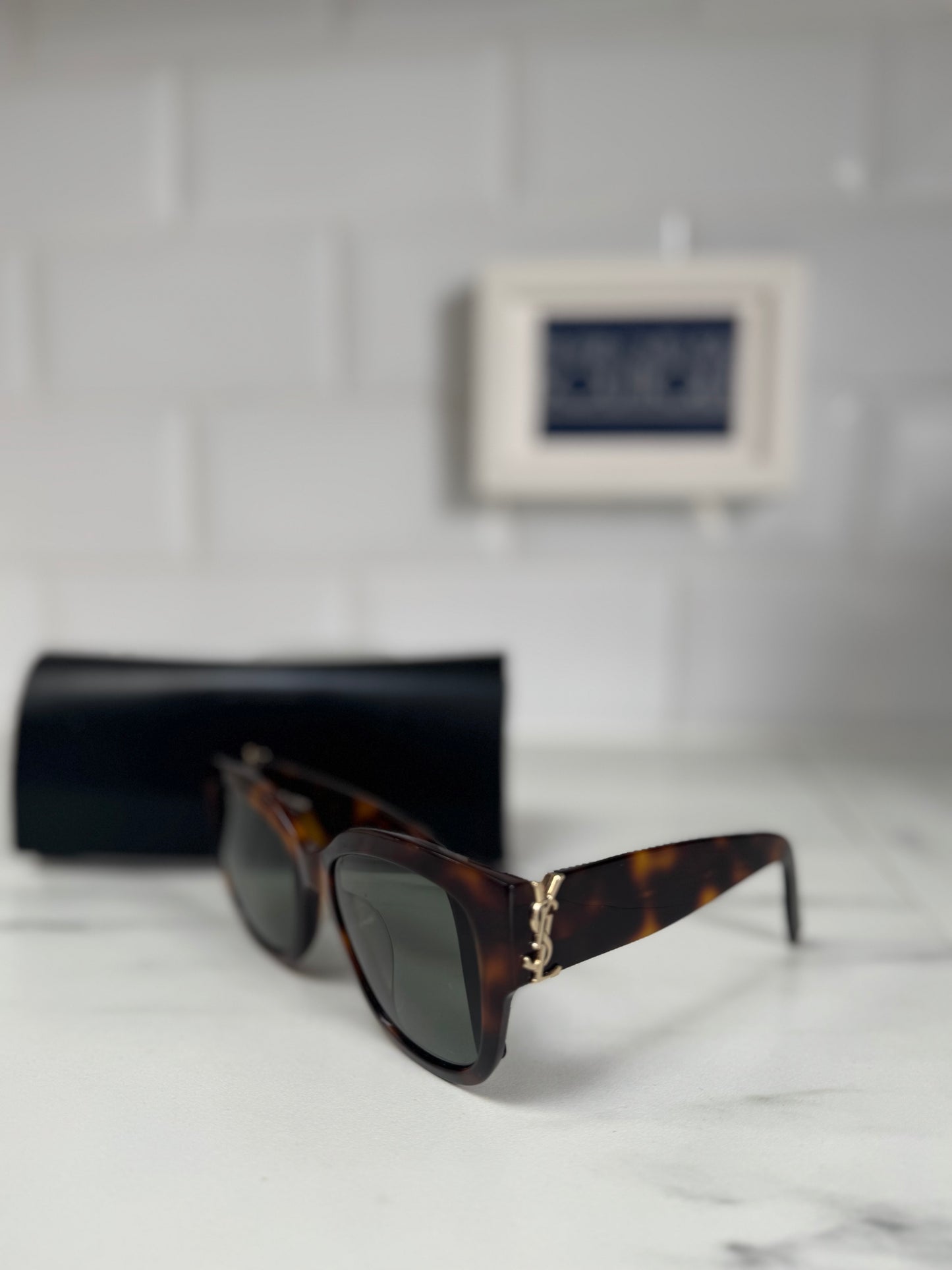 Saint Laurent (YSL) Sun SL/M95 Sunglasses - tortoiseshell