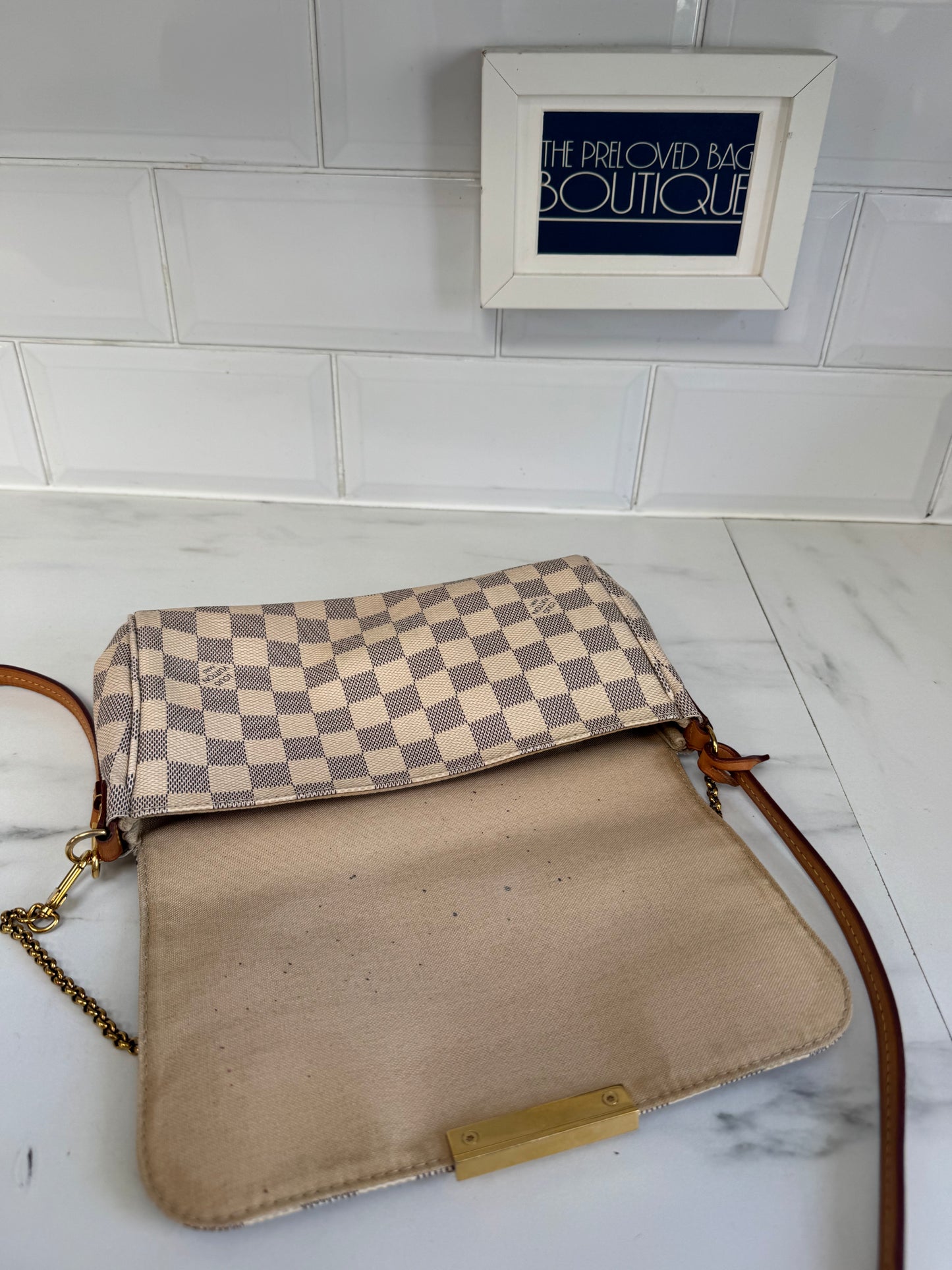 Louis Vuitton Favourite MM - Damier Azure Canvas