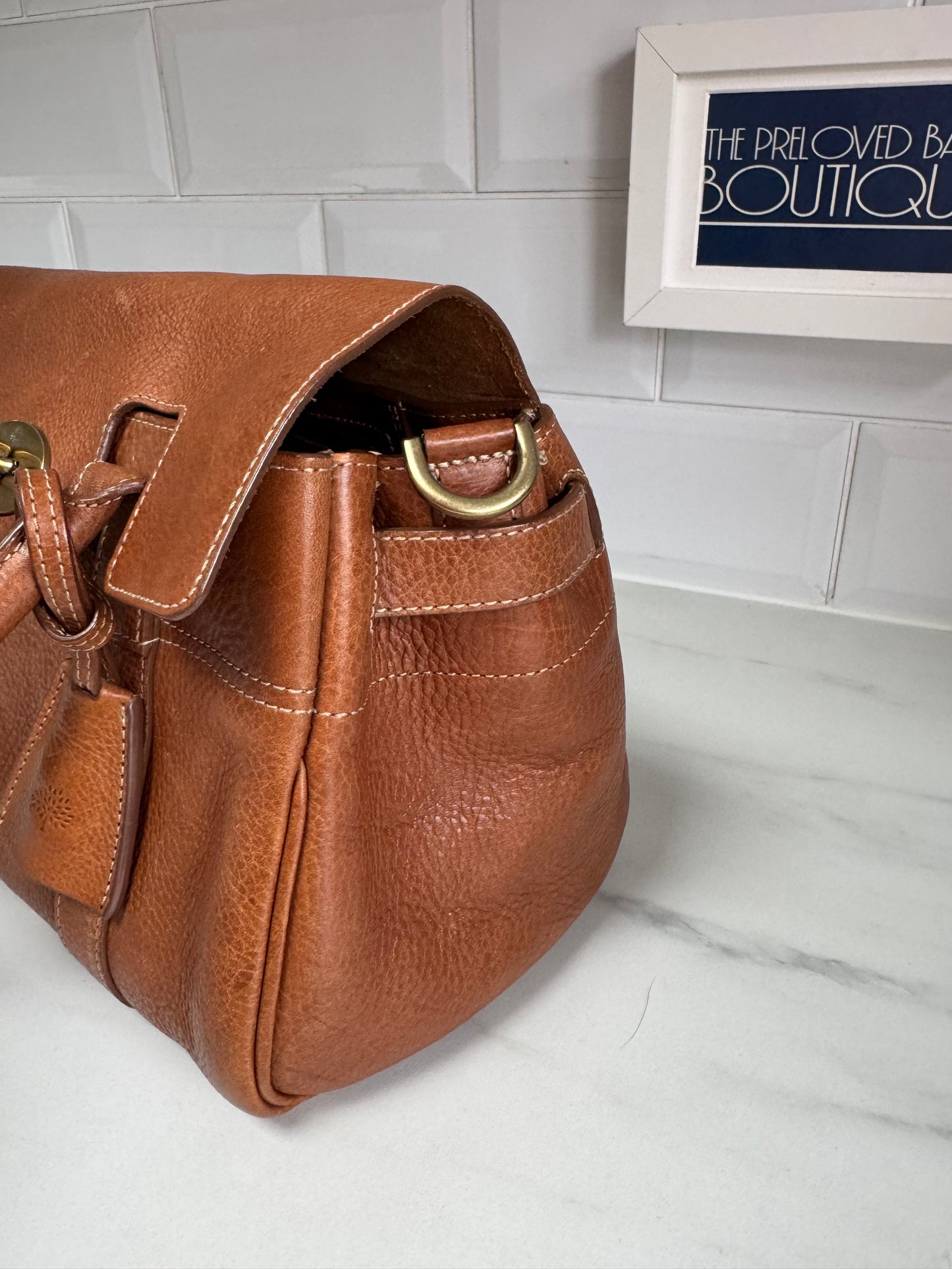 Mulberry SmallBayswater Satchel - Oak